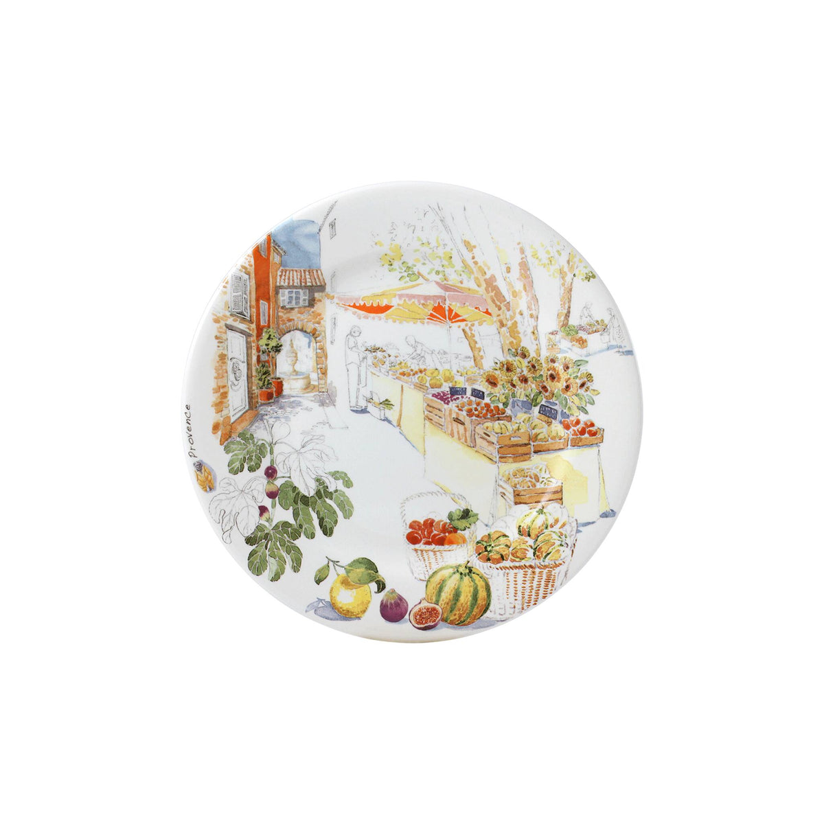 Gien Set of 4 Dessert Plates Assorted - Provence, alternate view
