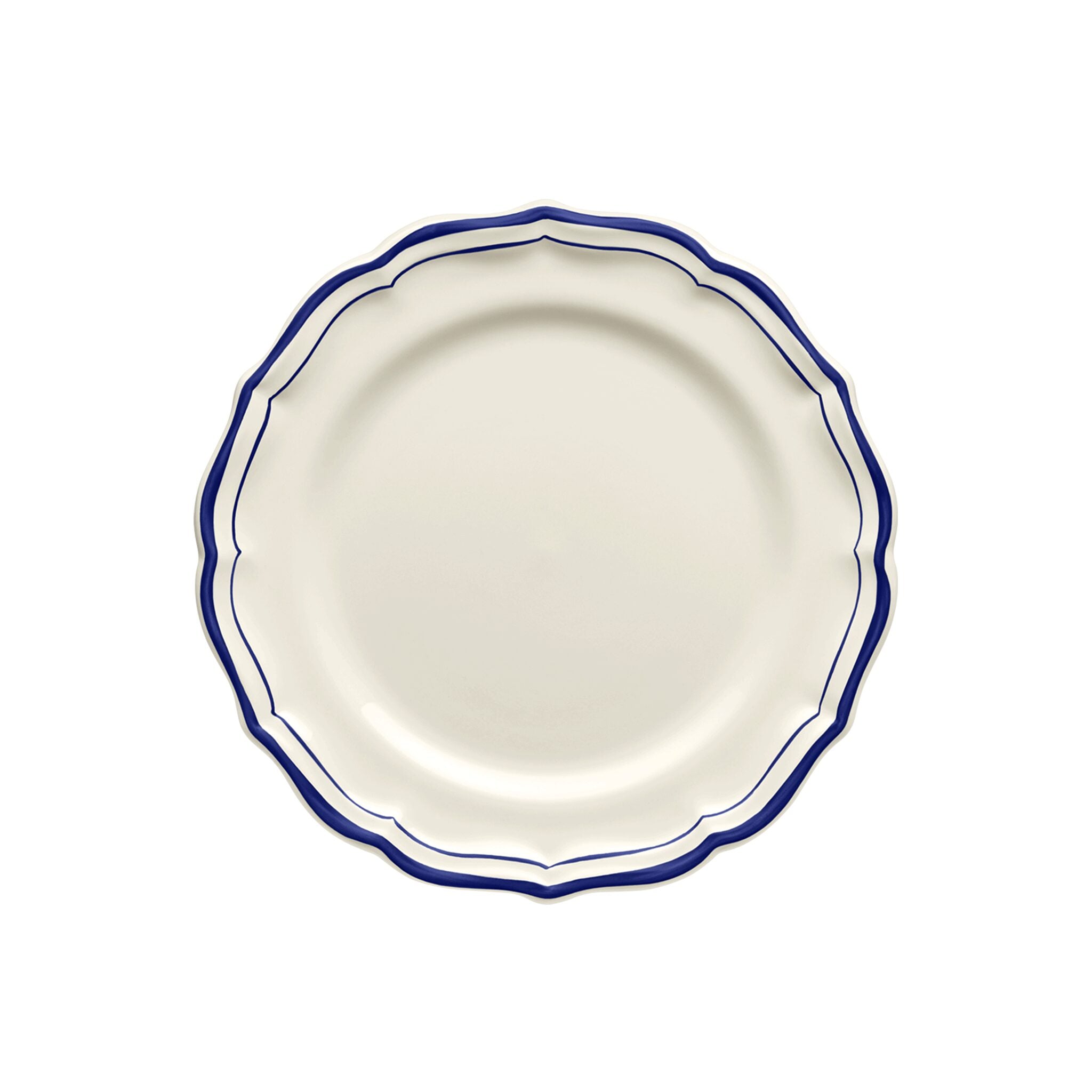 Gien Set of 4 Dessert Plates - Filet Cobalt
