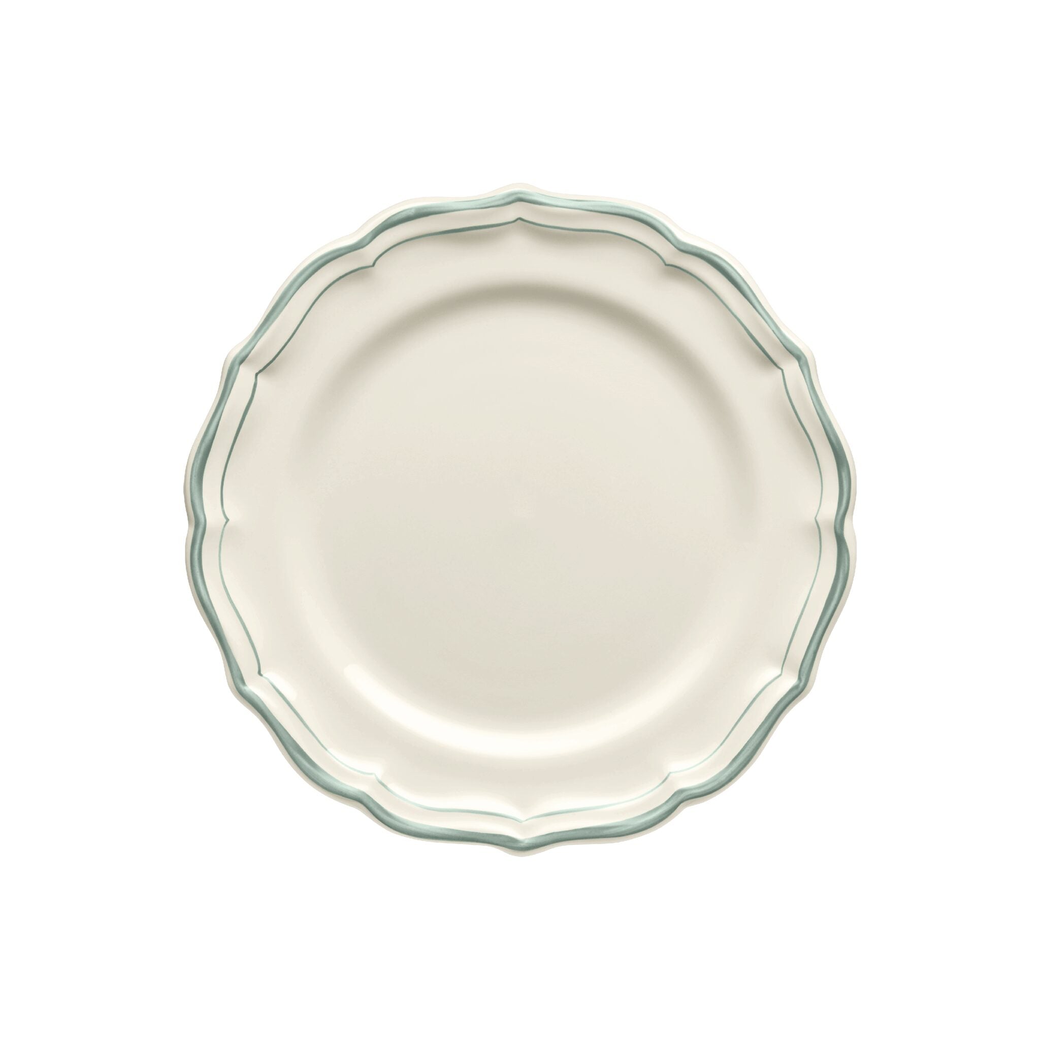 Gien Set of 4 Dessert Plates - Filet Earth Grey
