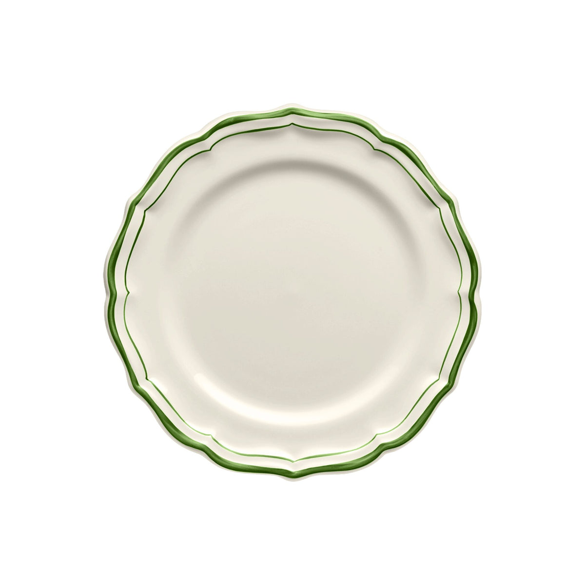 Gien Set of 4 Dessert Plates - Filet Fern Green