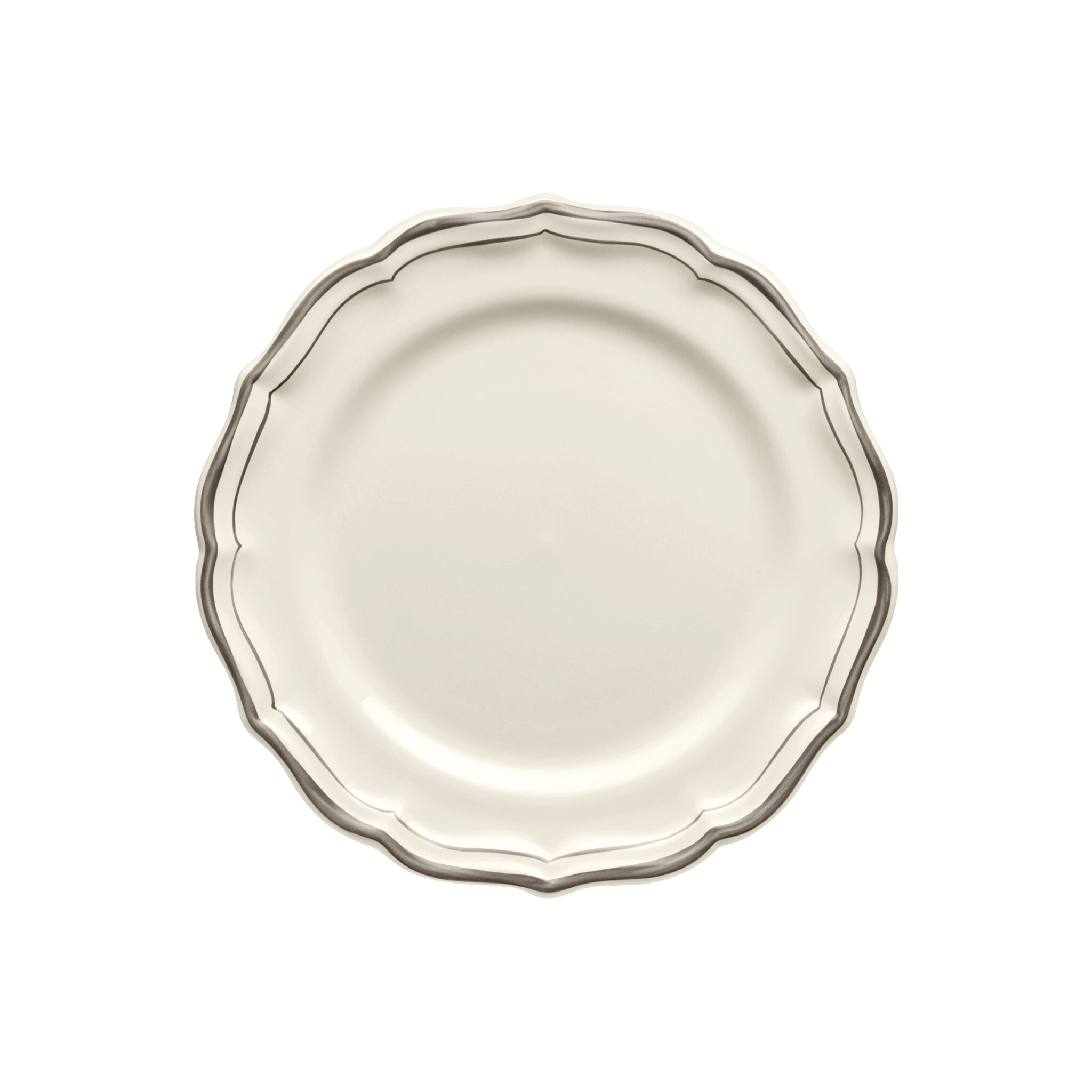 Gien Set of 4 Dessert Plates - Filet Taupe