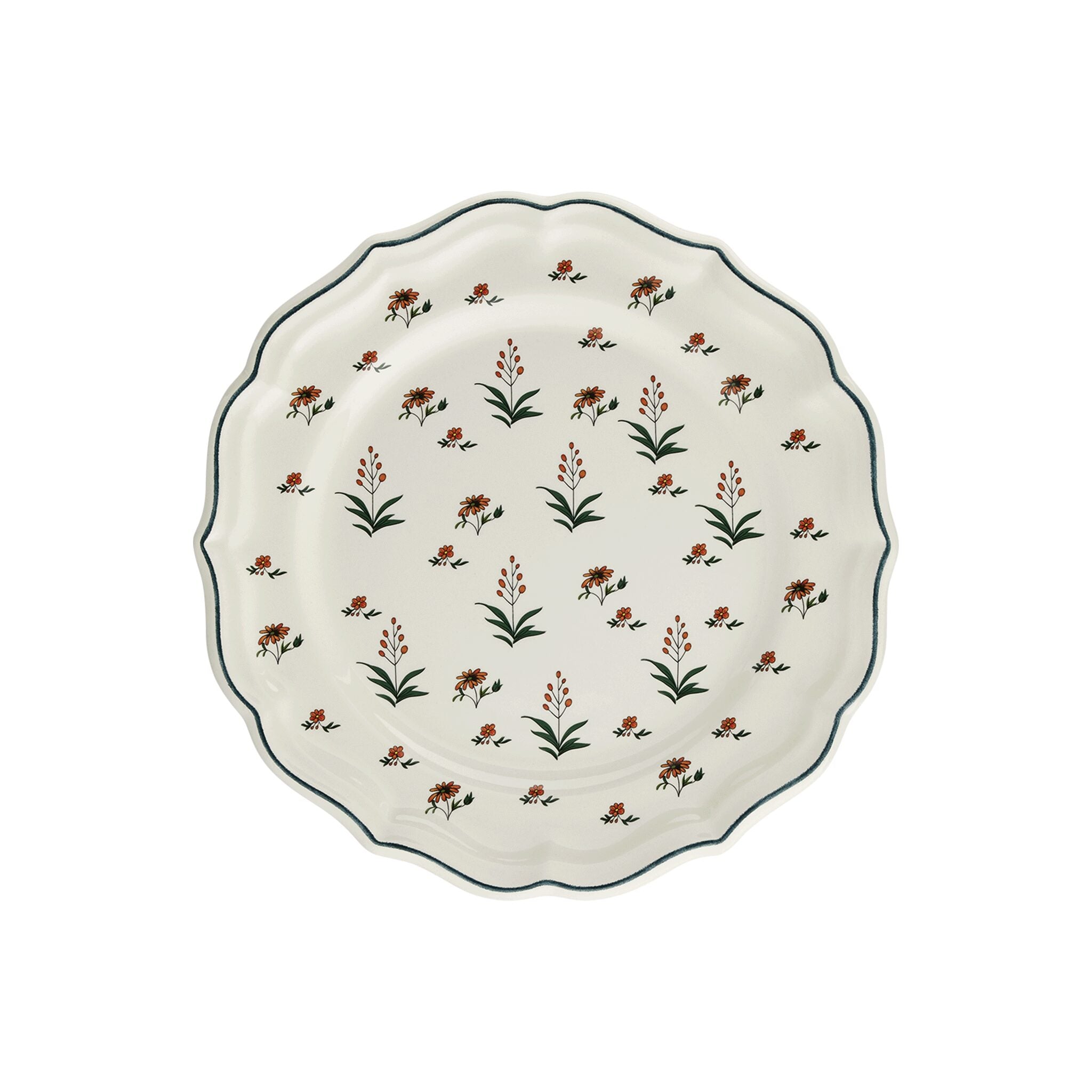 Gien Set of 4 Dessert Plates - Herbier Du Paradis