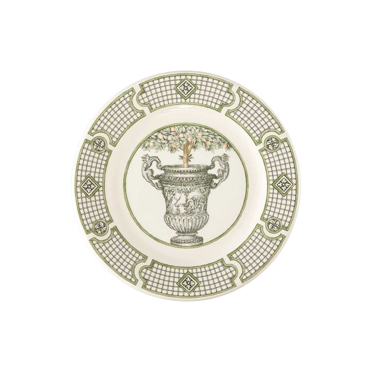Gien Set of 4 Dessert Plates - Les Vases à Oranger, view 4