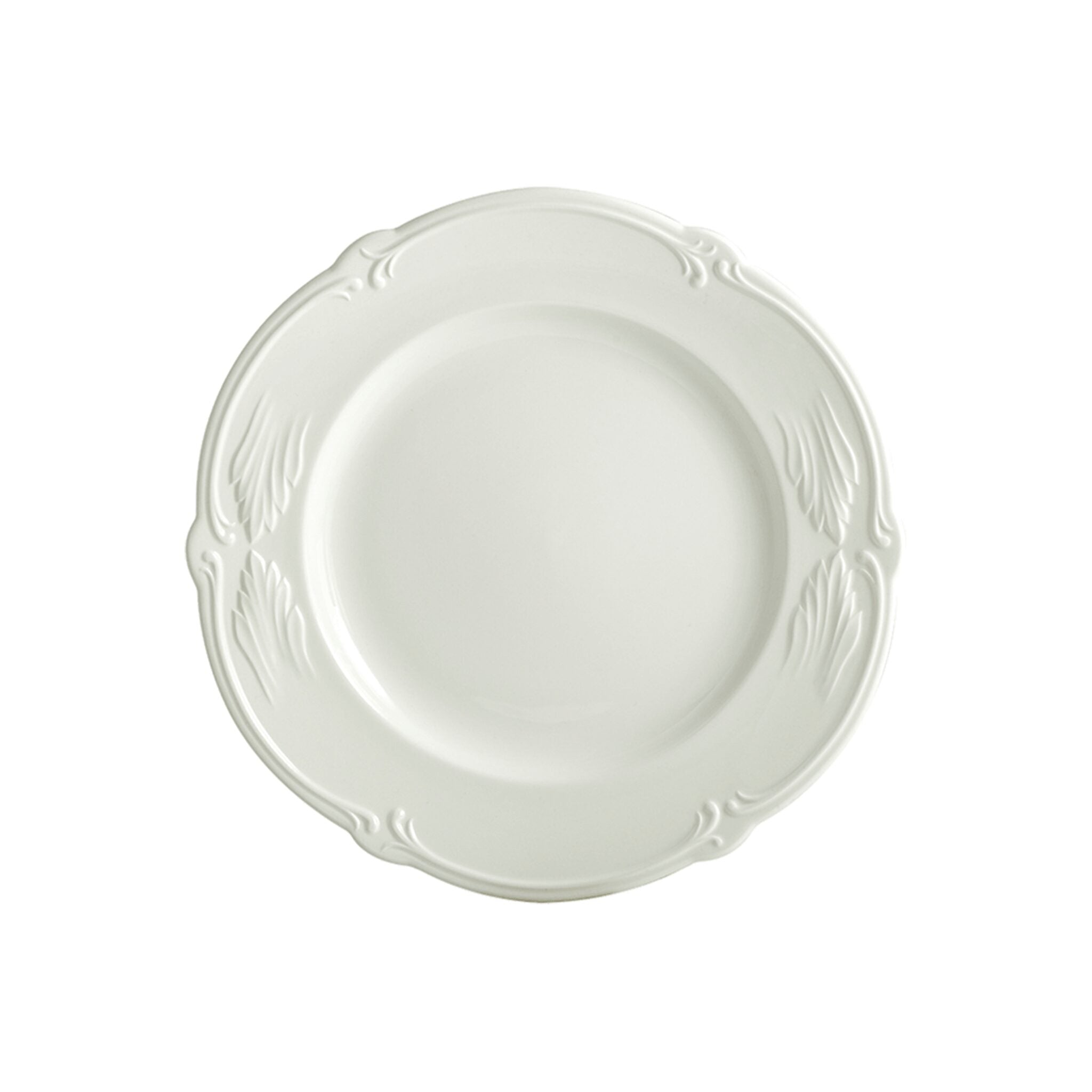 Gien Set of 4 Dessert Plates - Rocaille White