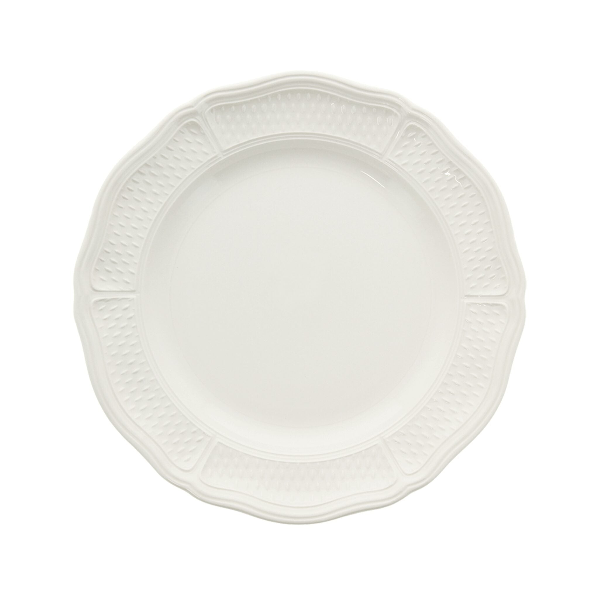 Gien Set of 4 Dinner Plates - Pont Aux Choux White