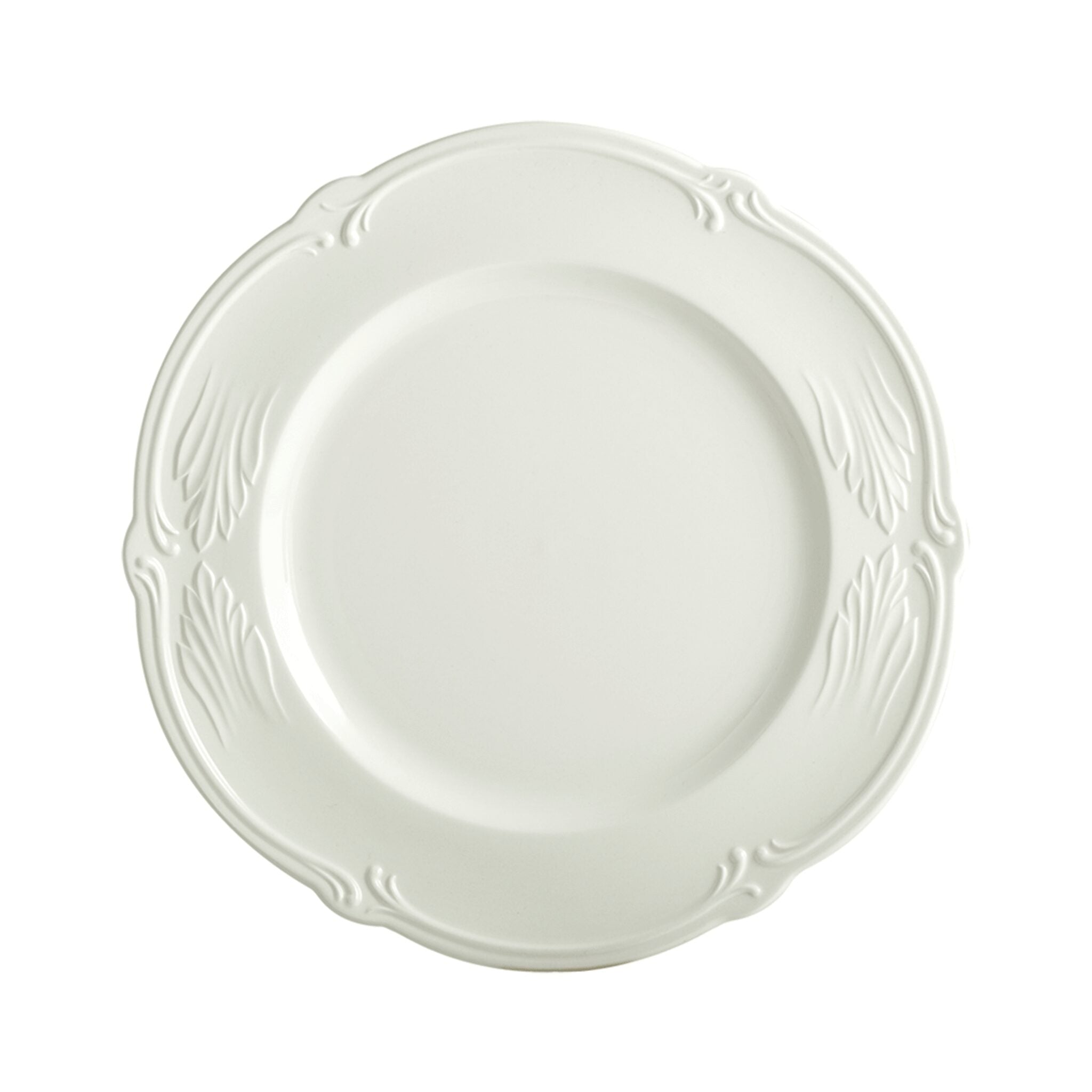 Gien Set of 4 Dinner Plates - Rocaille White