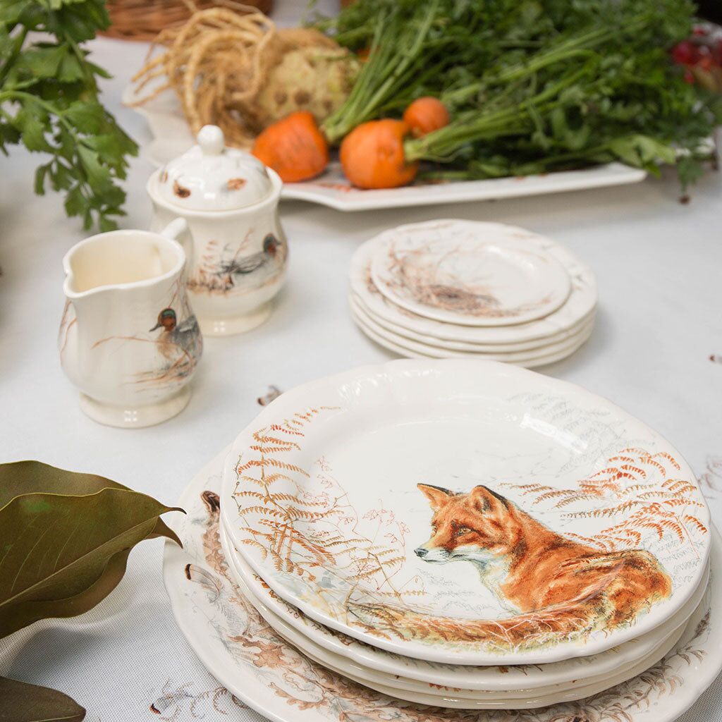 Gien Set of 4 Dinner Plates - Sologne, alternate view