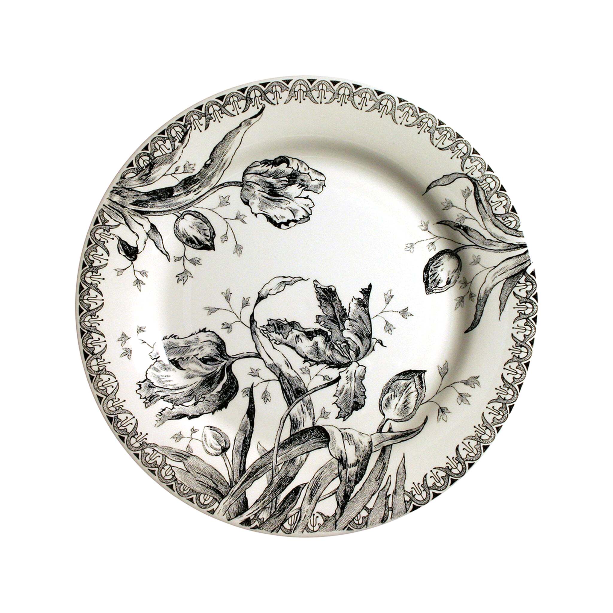 Gien Set of 4 Dinner Plates - Tulipes
