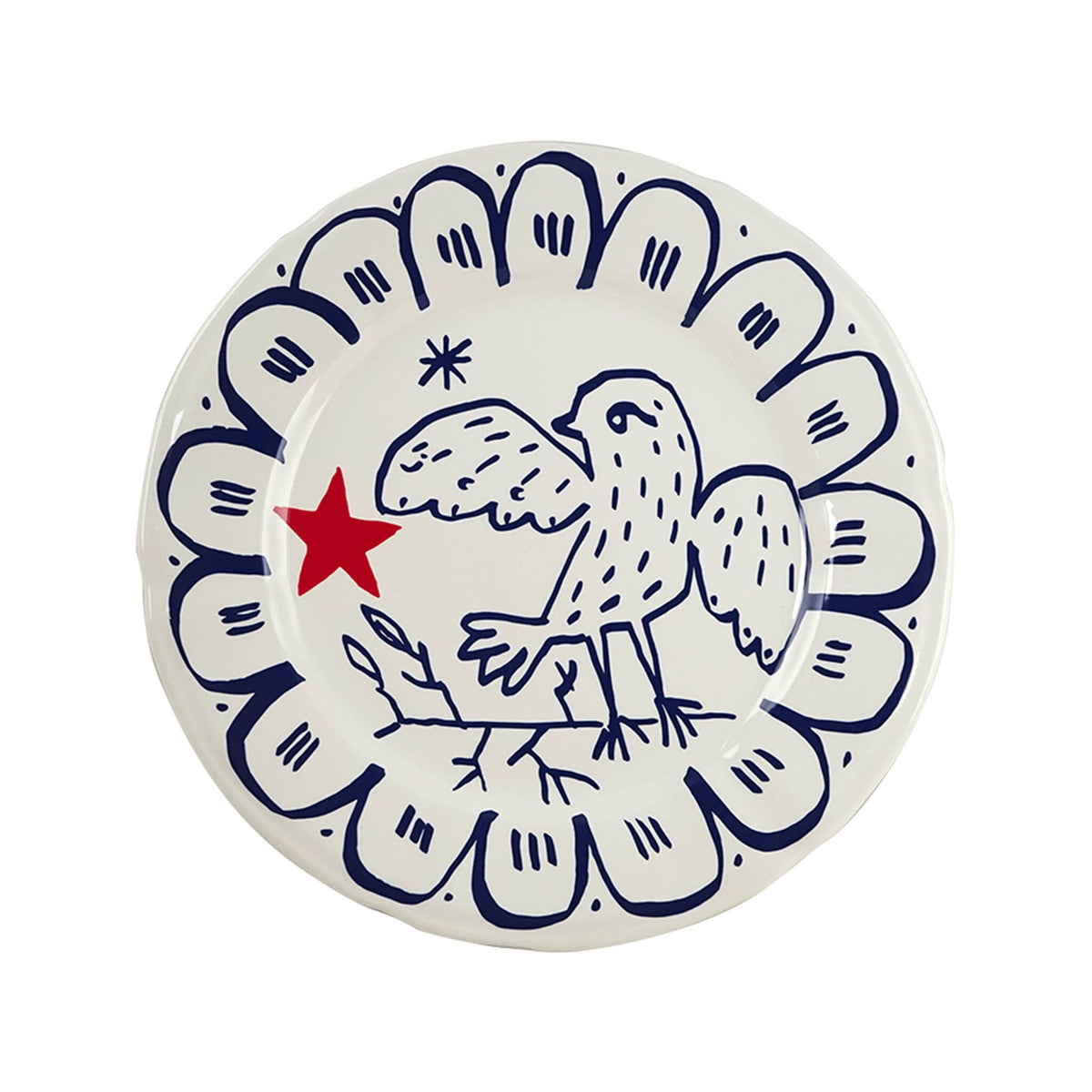 Gien Set of 6 Assorted Dinner Plates - L'Archipel Sentimental, alternate view