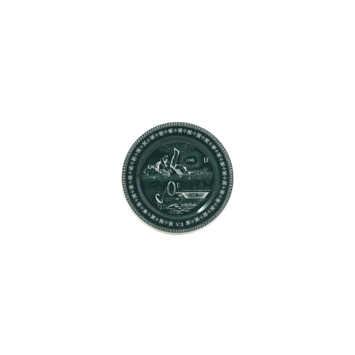 Gien Set of 6 Coasters Assorted - Les Dépareillées Green, alternate view