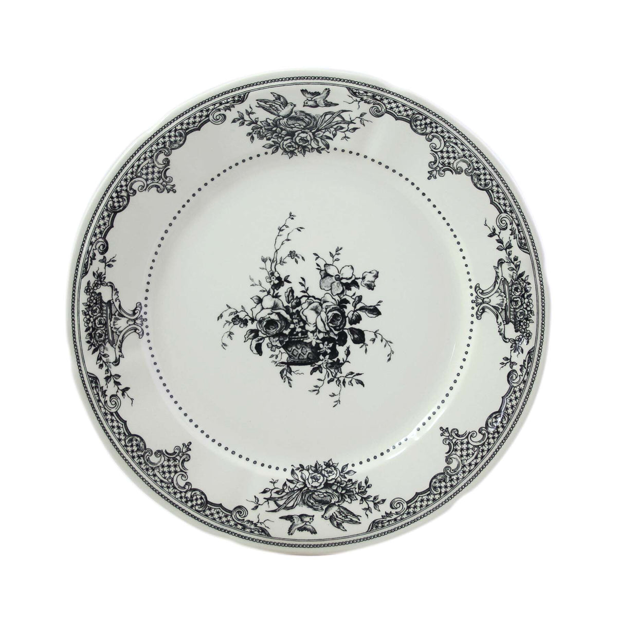 Gien Set of 6 Dinner Plates Assorted - Les Dépareillées Green, alternate view