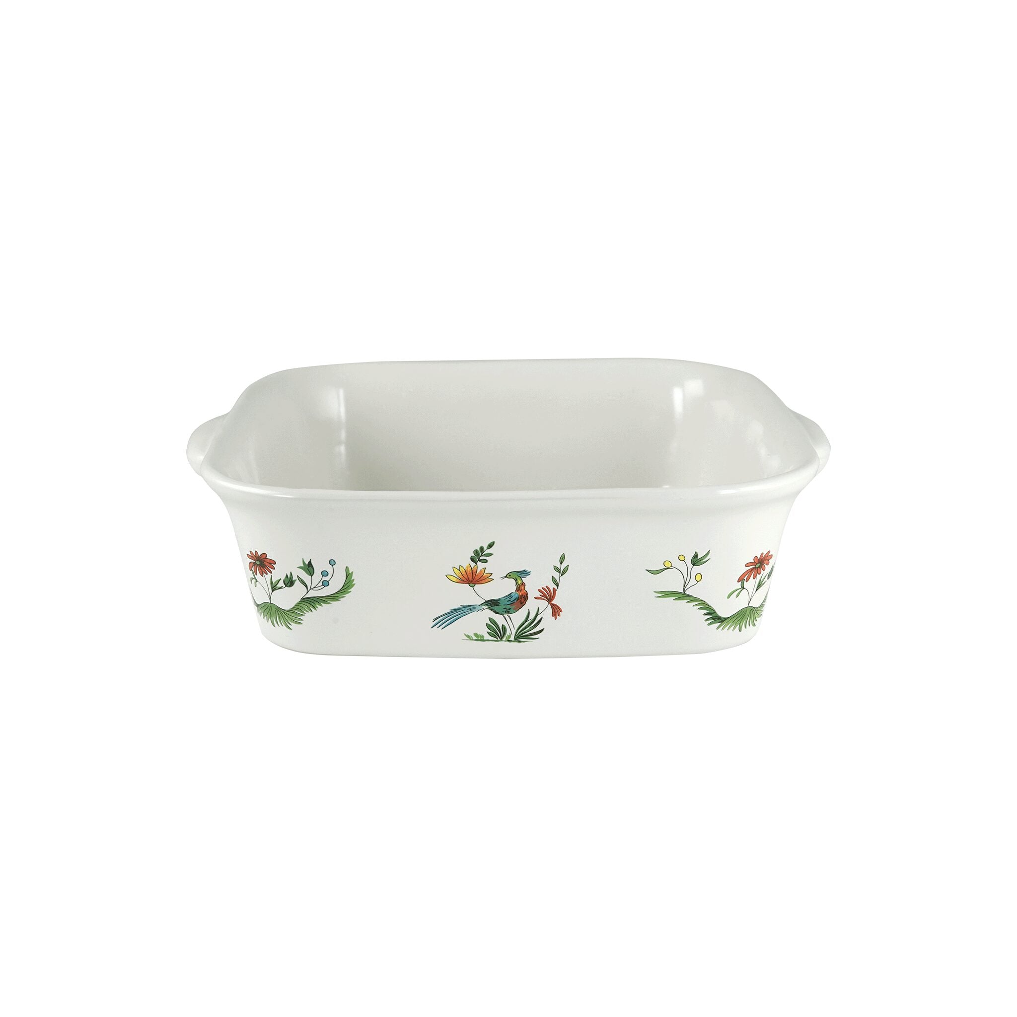 Gien Square Baking Dish - Oiseaux De Paradis Baker