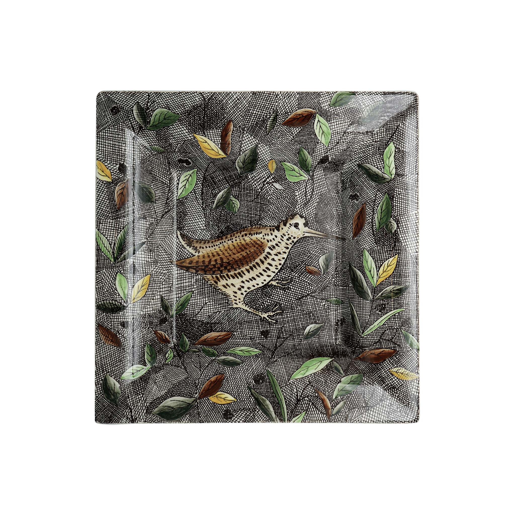 Gien Square Candy Tray XL Woodcock - Rambouillet Candy Dish