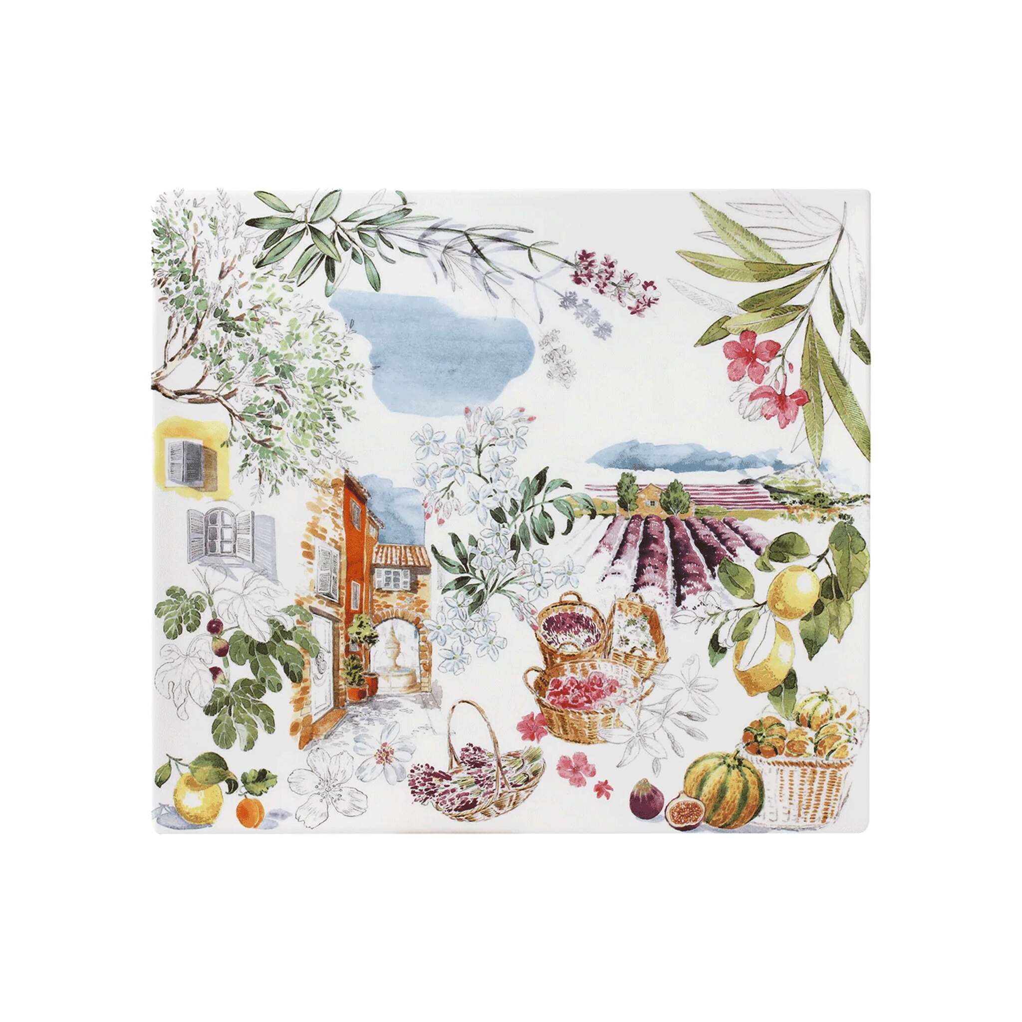 Gien Square Plate Large - Provence