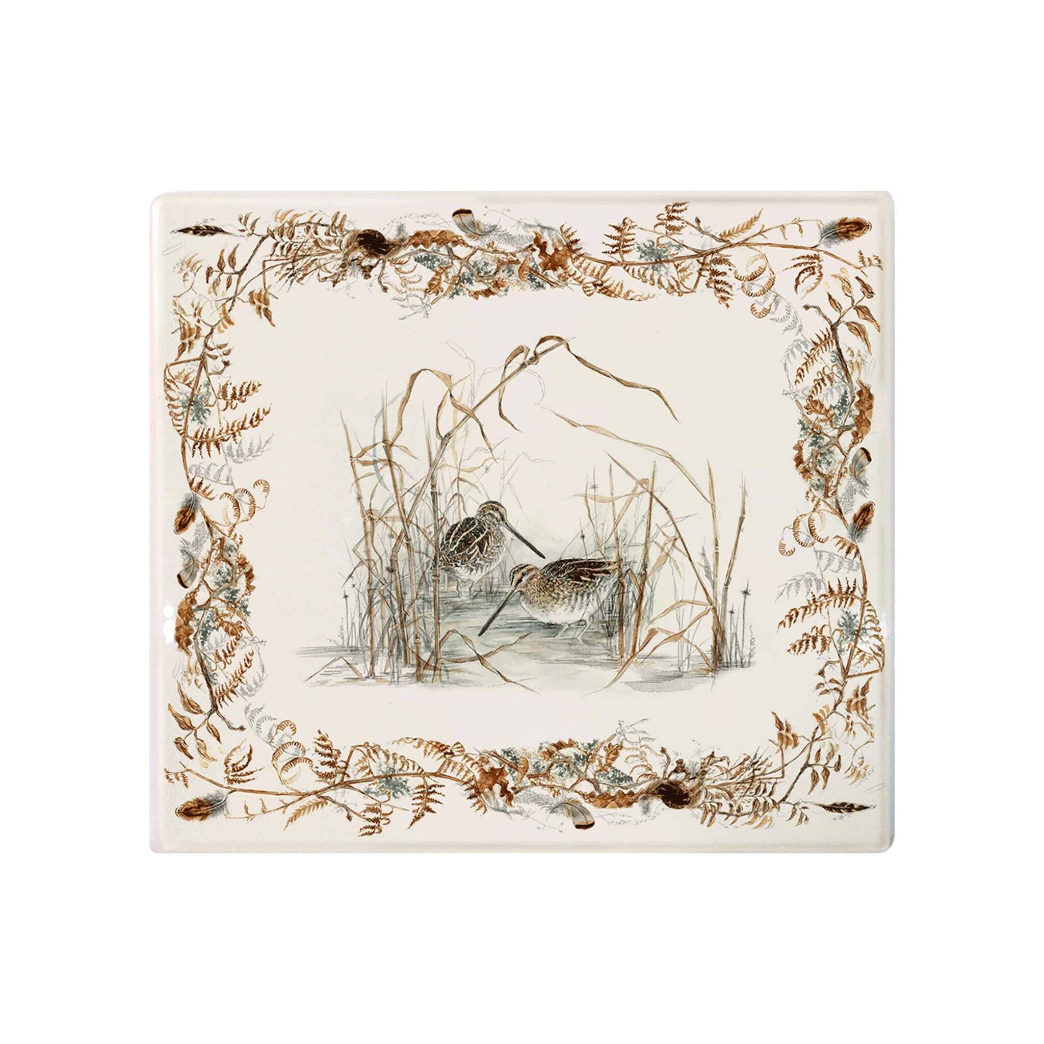 Gien Square Plate - Sologne