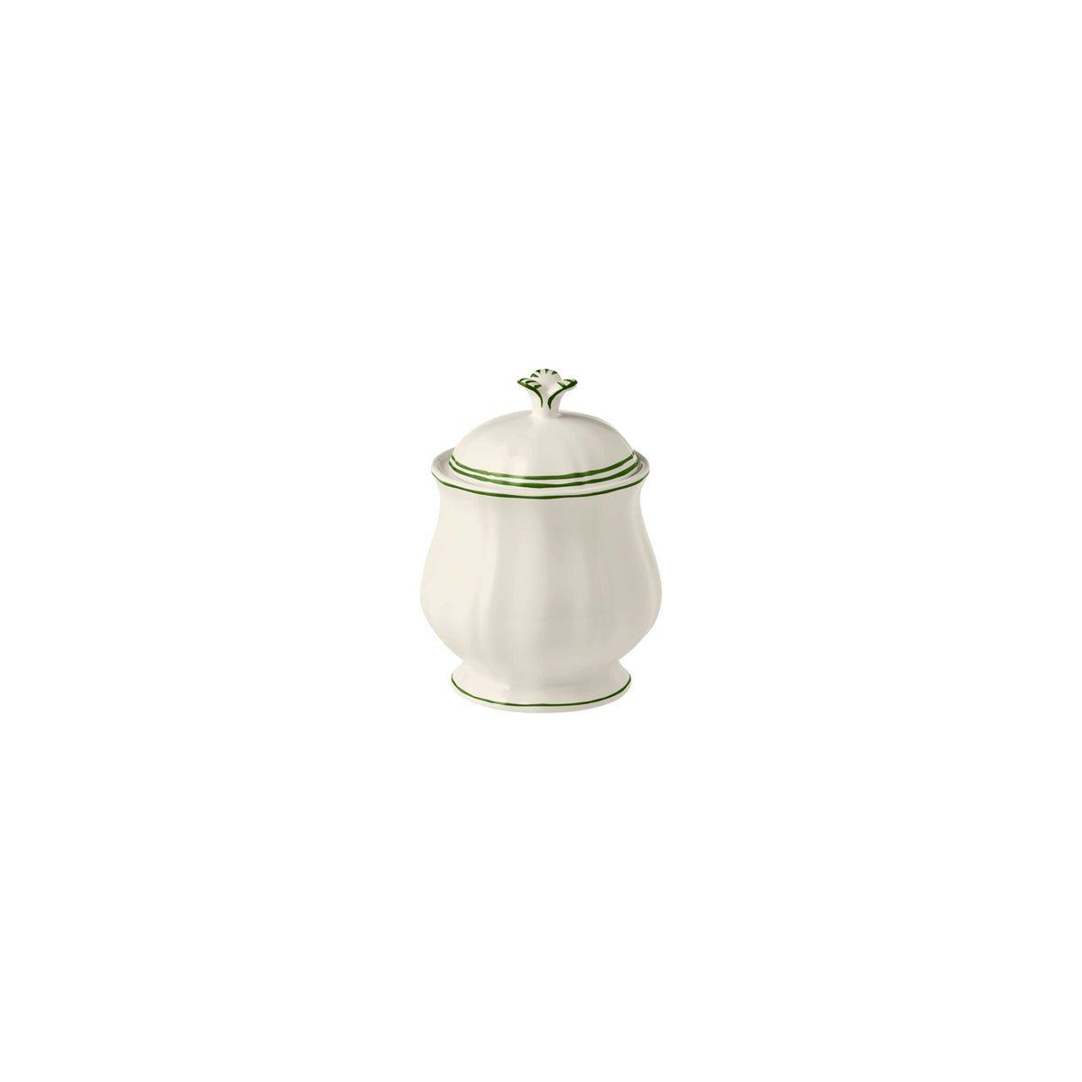 Gien Sugar Bowl - Filet Fern Green