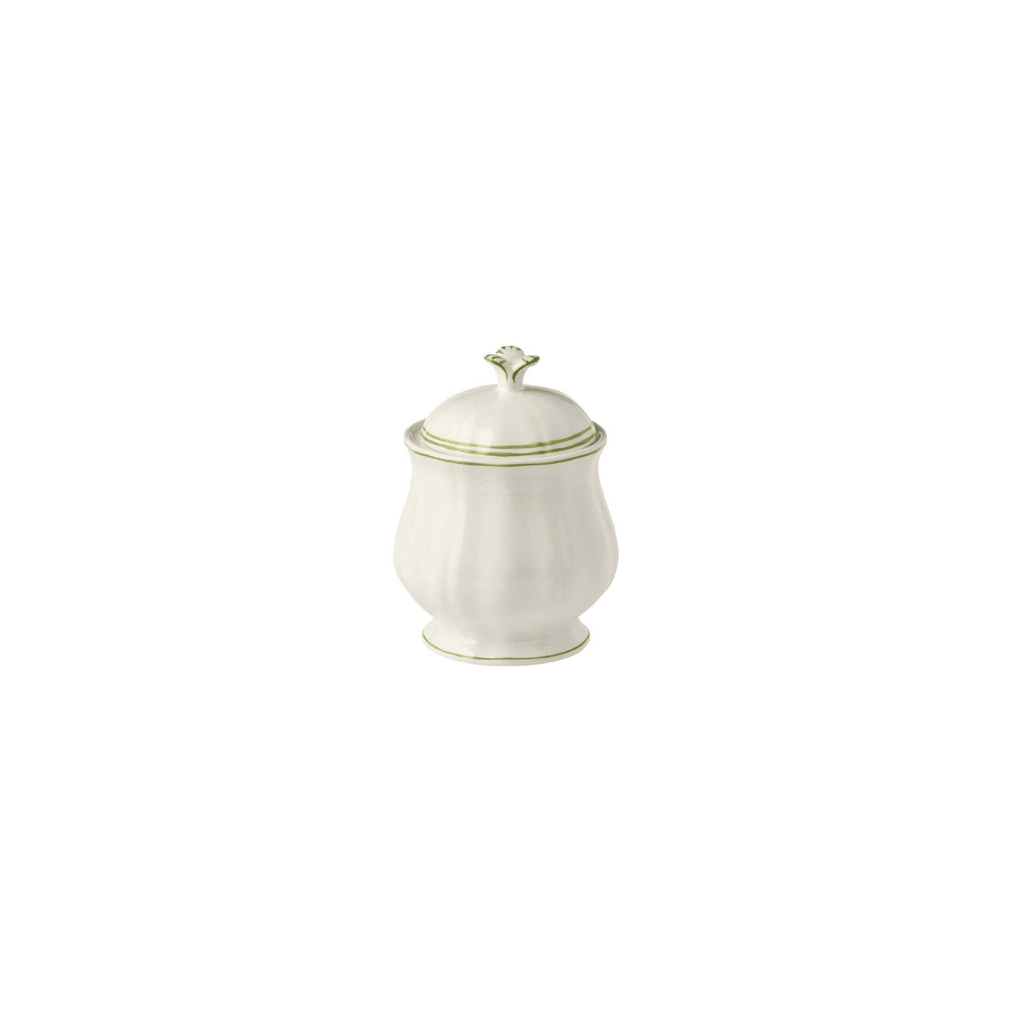 Gien Sugar Bowl - Filet Green