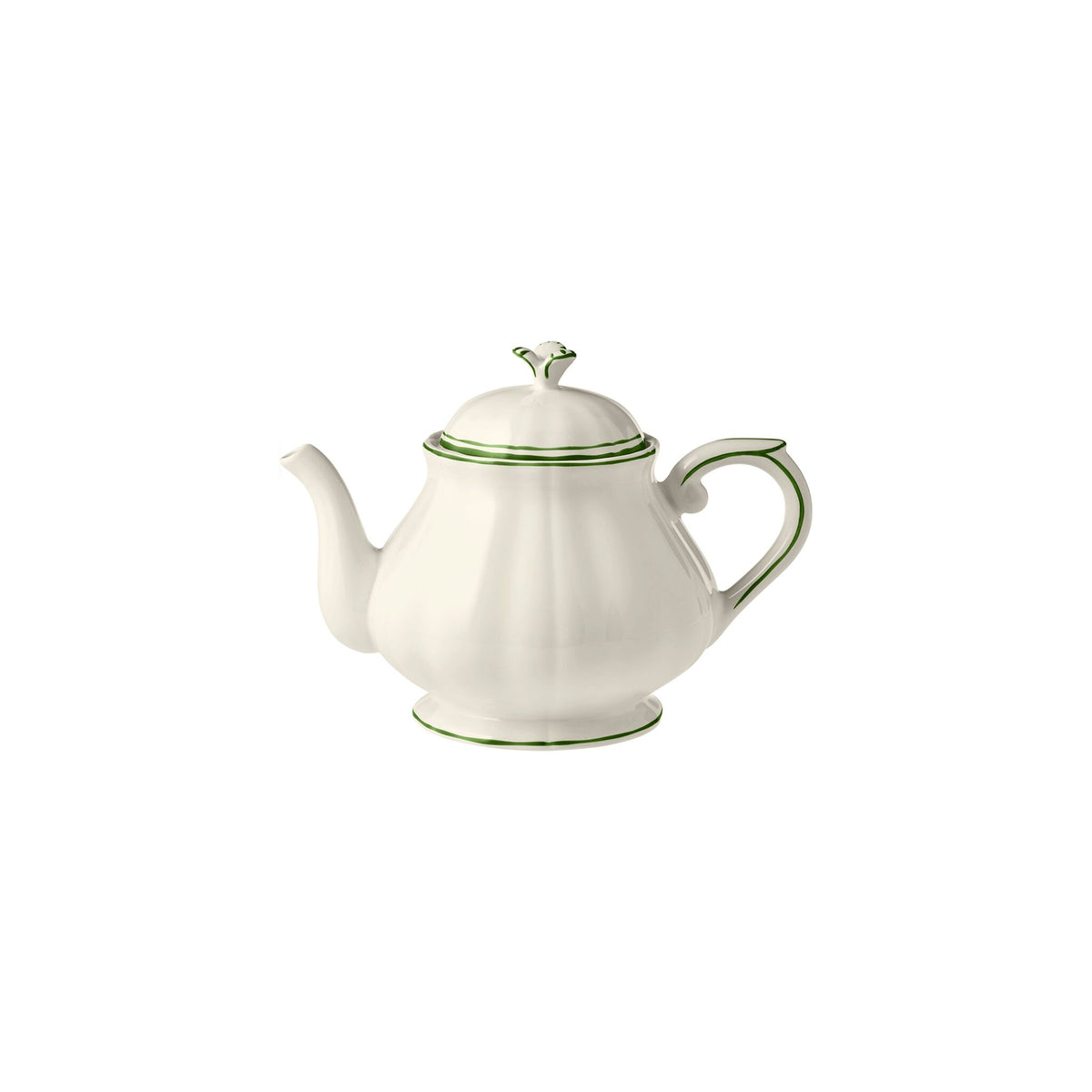Gien Teapot - Filet Fern Green
