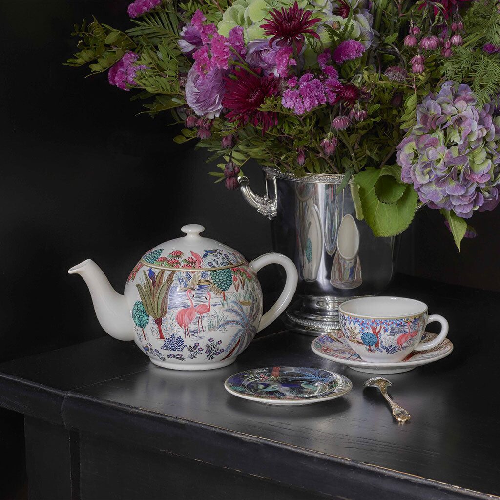 Gien Teapot - Le Jardin Du Palais, alternate view