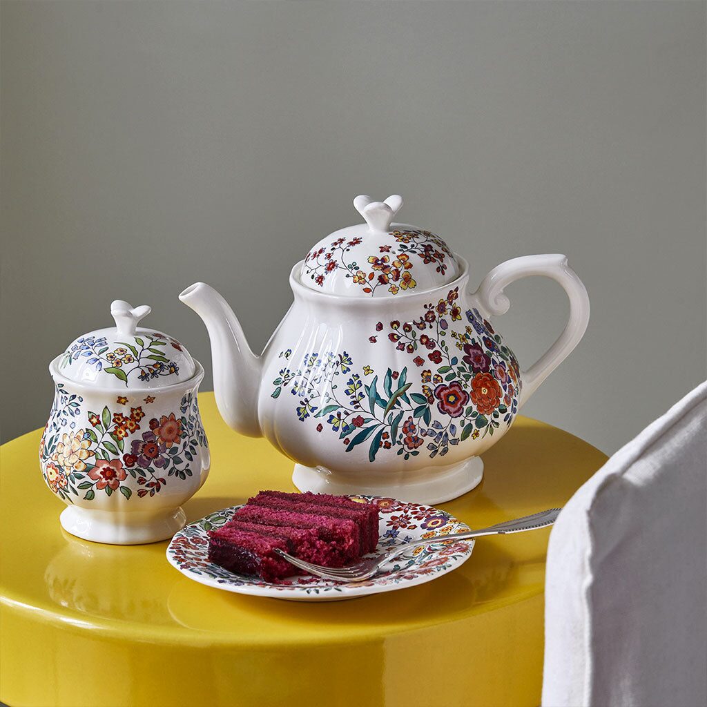 Gien Teapot - Poésie, alternate view