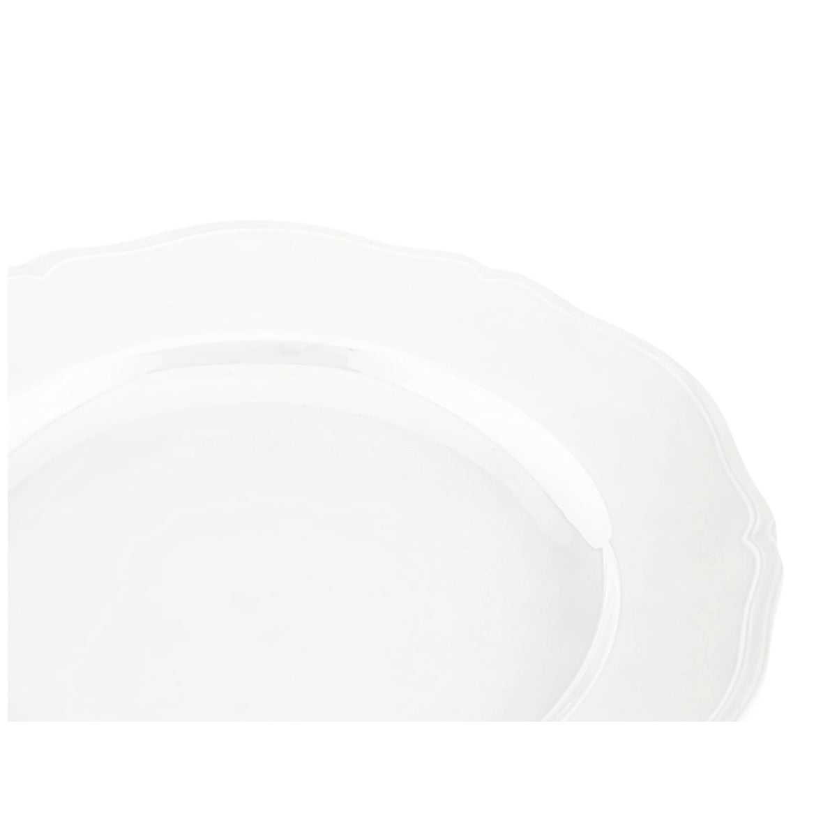 Ginori 1735 Antico Doccia Flat Plate, White, view 3