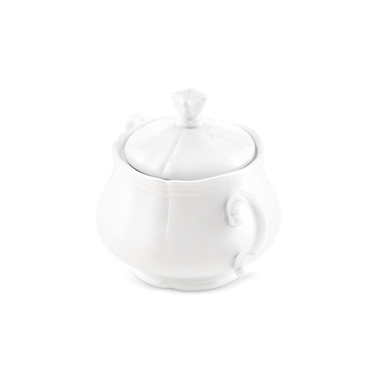 Ginori 1735 Antico Doccia Large Sugar Bowl, White, view 2