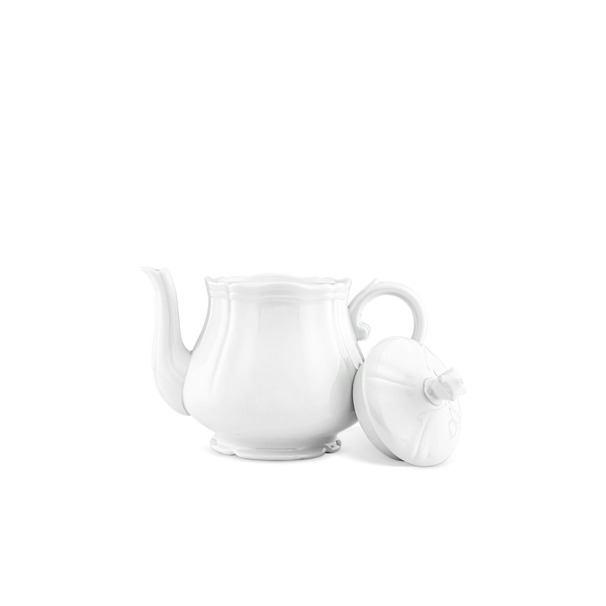 Ginori 1735 Antico Doccia Large Teapot, White, view 3