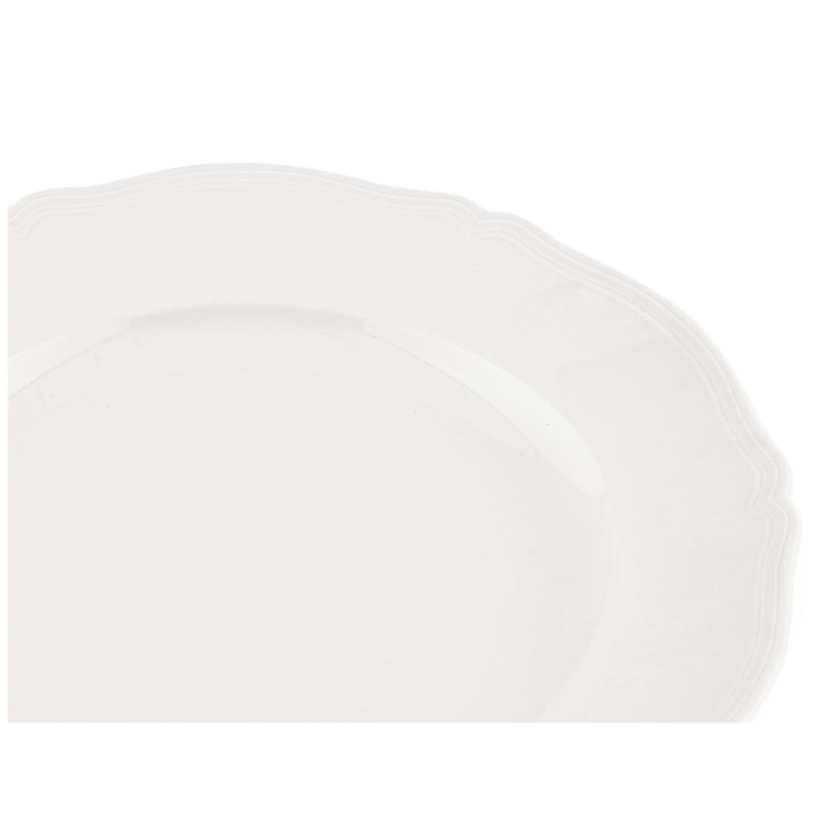 Ginori 1735 Antico Doccia Round Platter, White, view 3