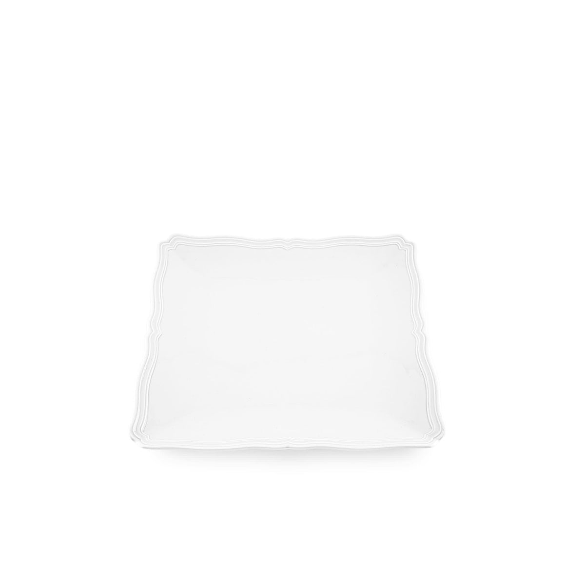 Ginori 1735 Antico Doccia Small Square Plate, White, view 2