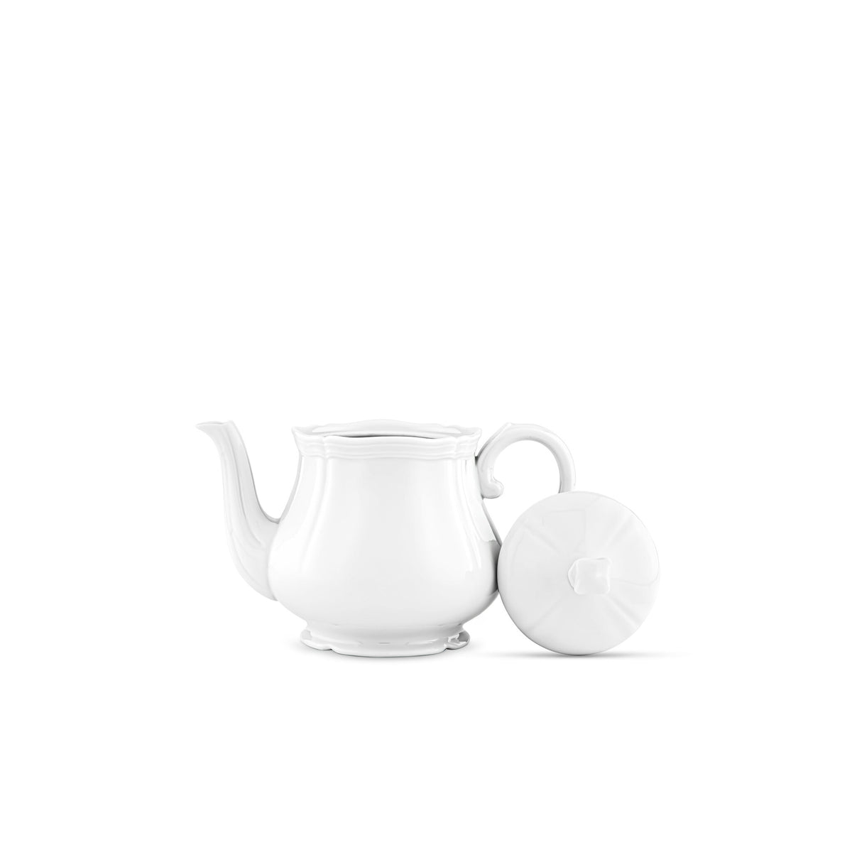 Ginori 1735 Antico Doccia Teapot, White, view 3