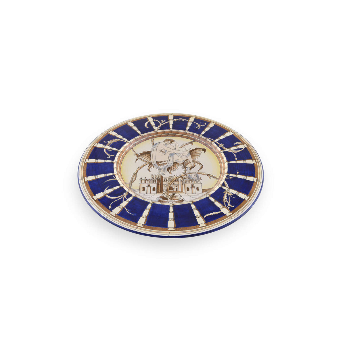 Ginori 1735 Arte di Gio Ponti Isabella Plate, Le Mie Donne Blue, view 2