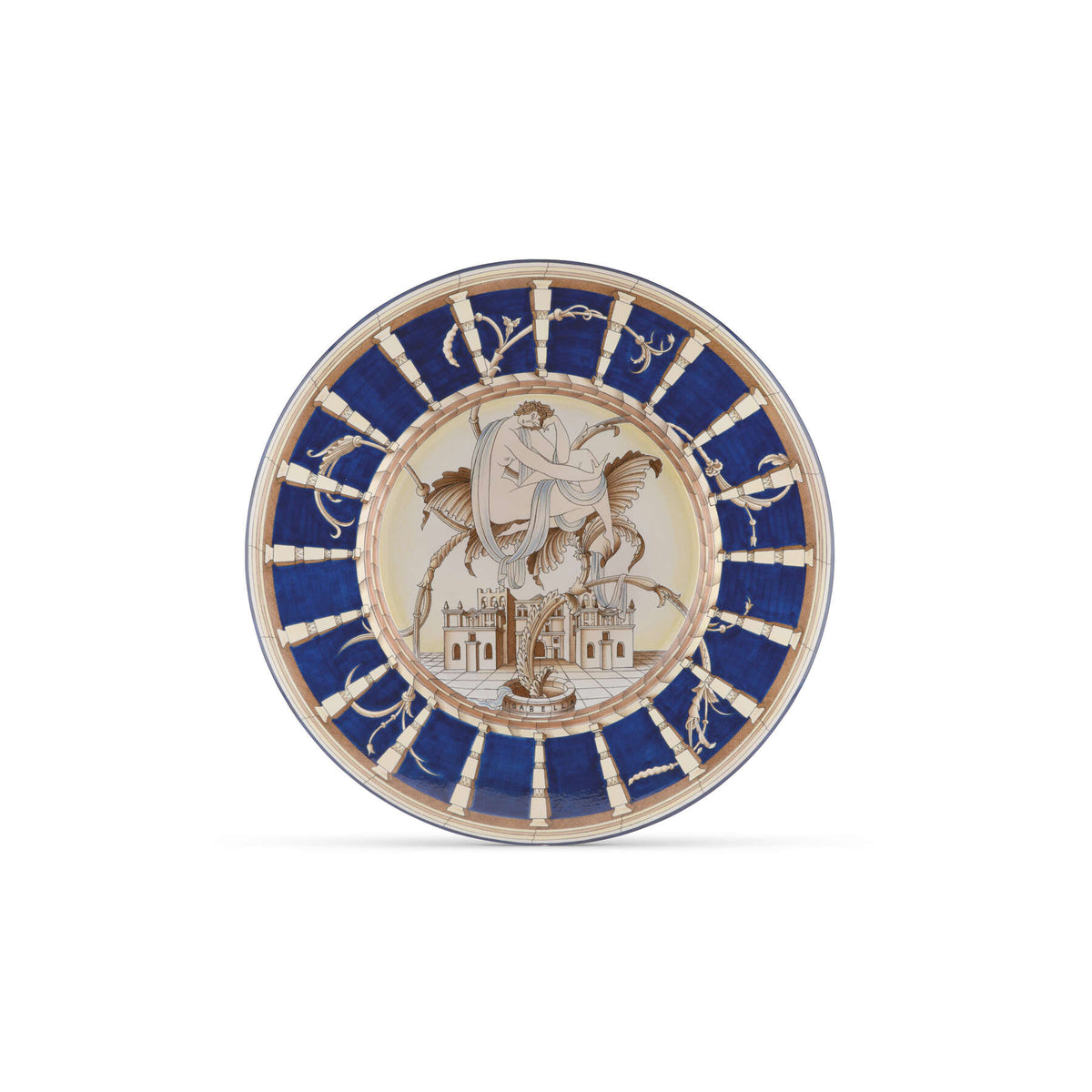 Ginori 1735 Arte di Gio Ponti Isabella Plate, Le Mie Donne Blue