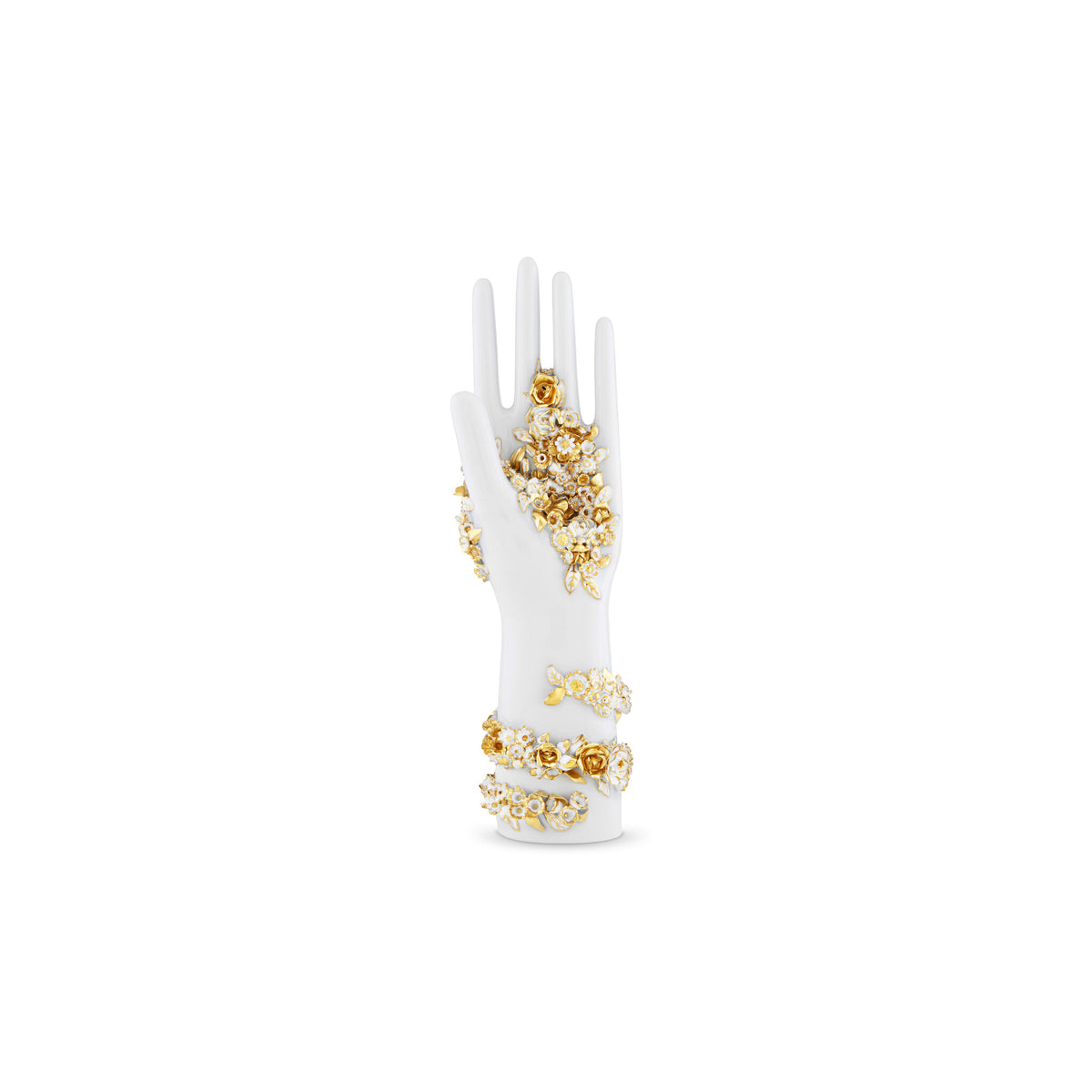 Ginori 1735 Arte di Gio Ponti Mano Fiorata, White