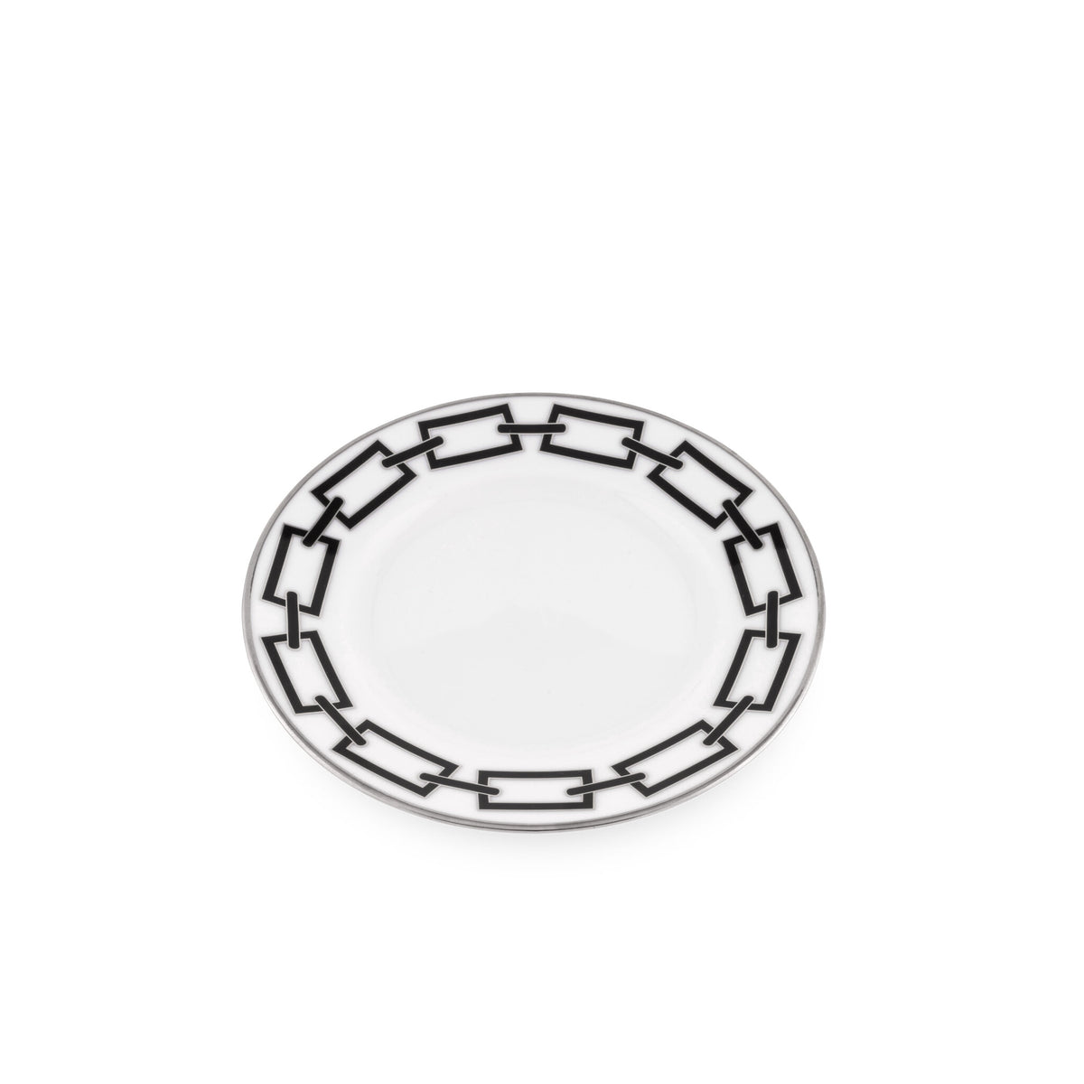 Ginori 1735 Catene Bread Plate, Black, view 2