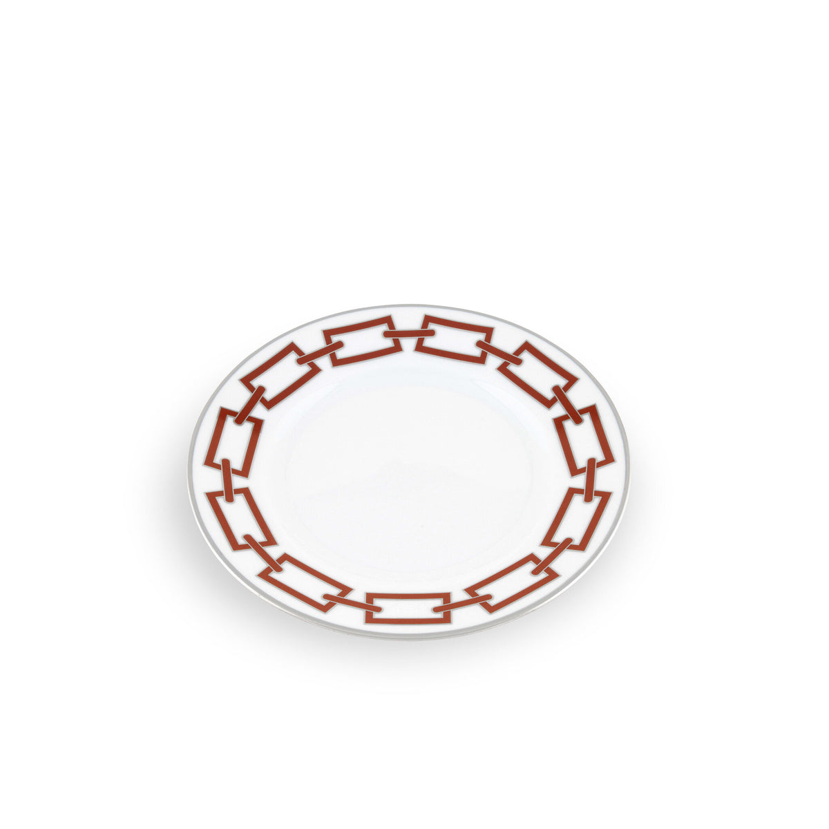 Ginori 1735 Catene Bread Plate, Scarlatto, view 2