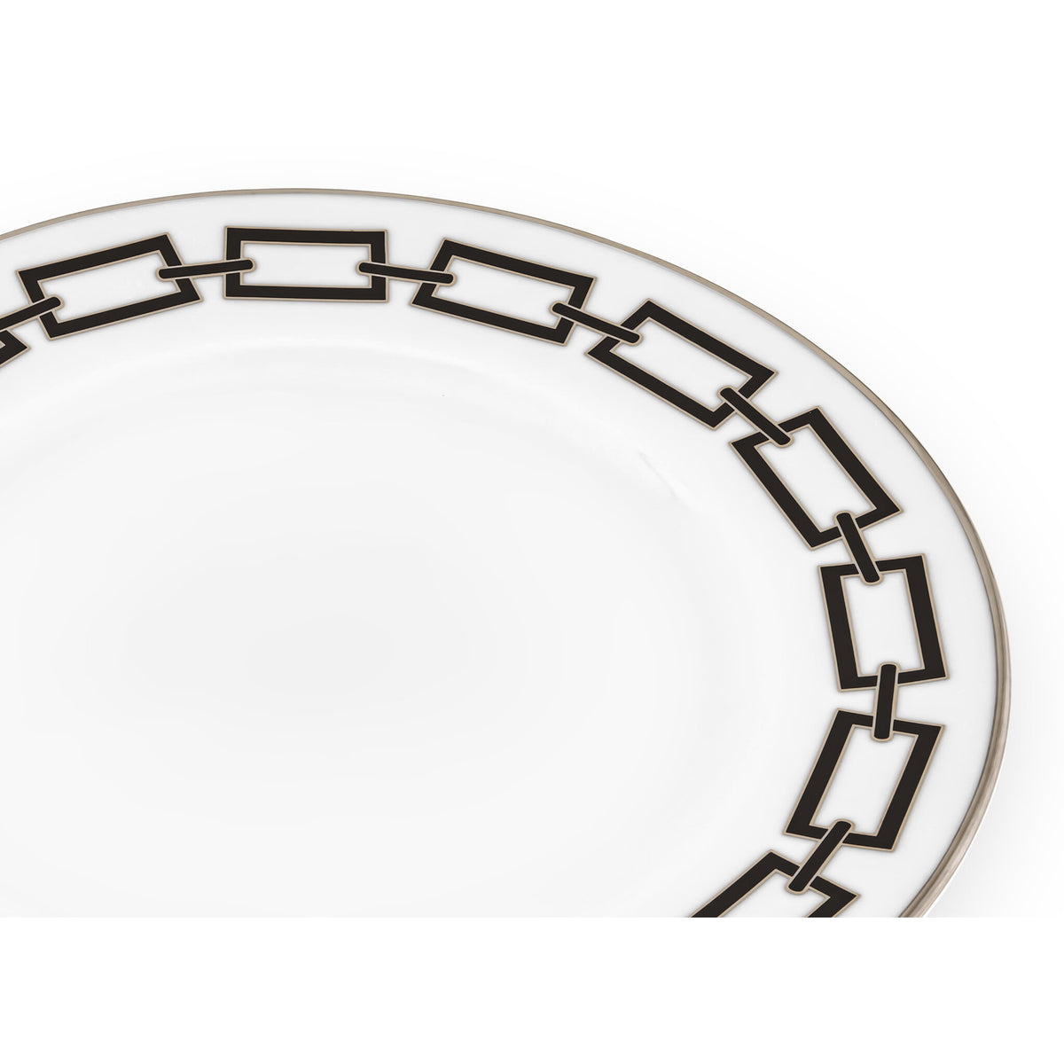 Ginori 1735 Catene Charger Plate, Black, view 3