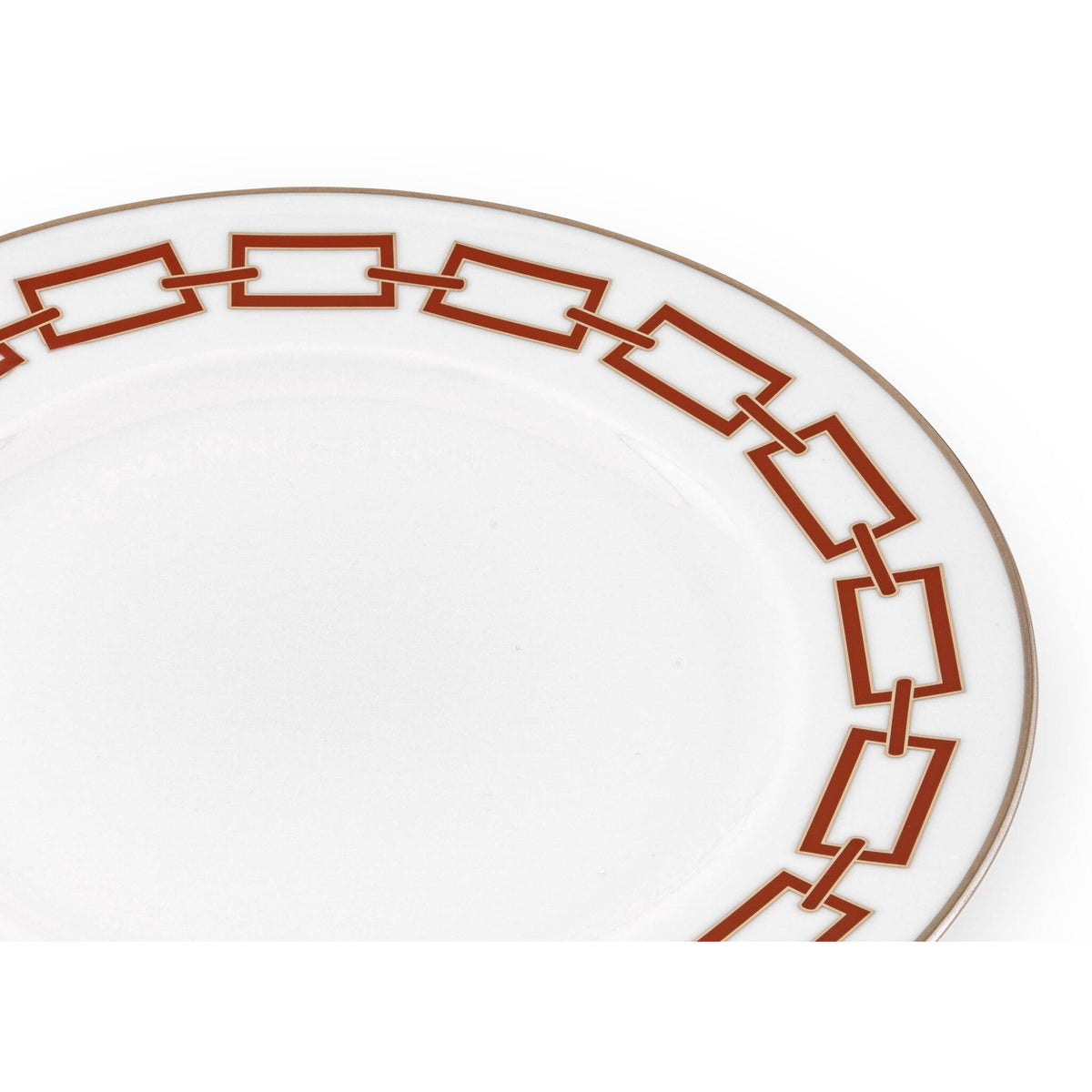 Ginori 1735 Catene Charger Plate, Scarlatto, view 3