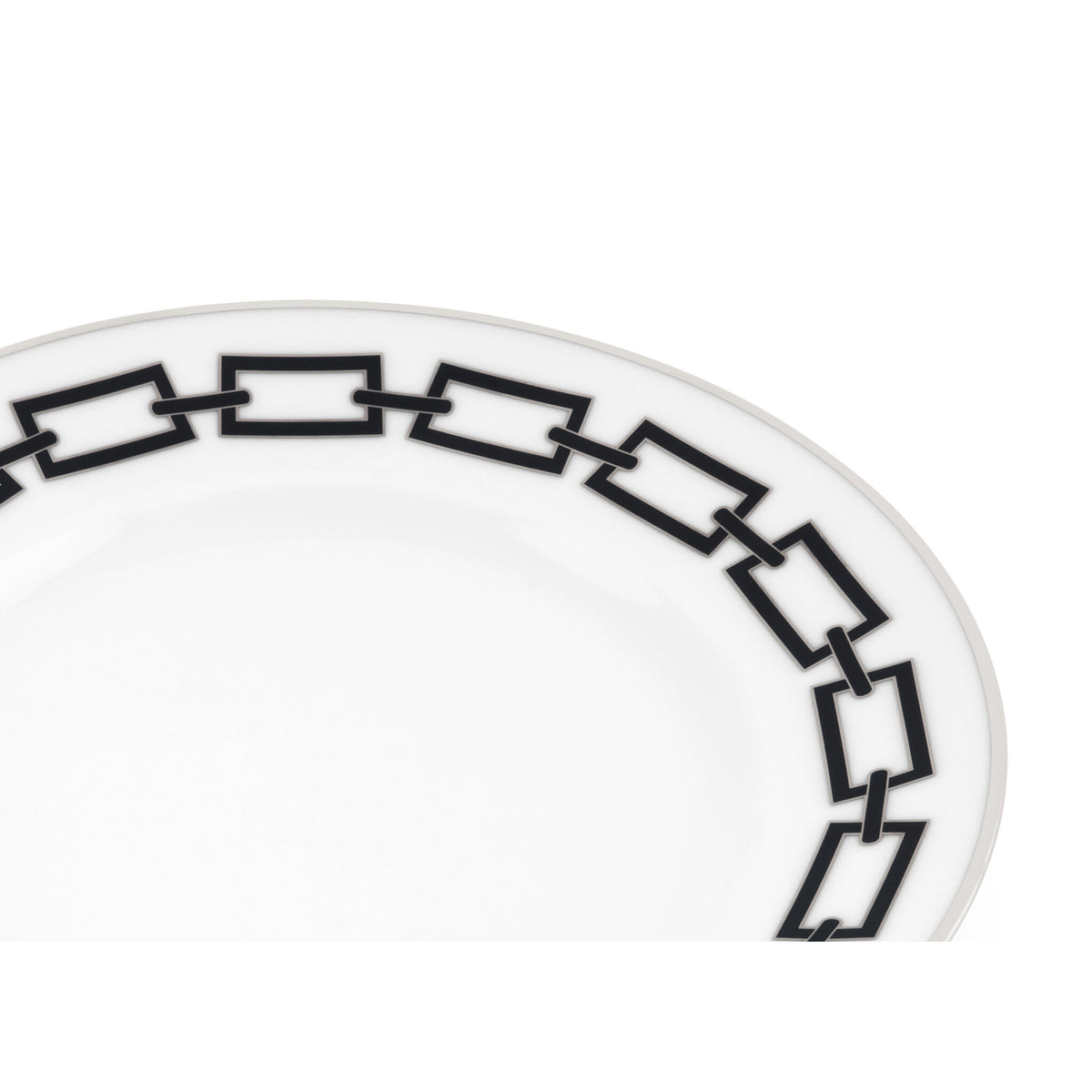 Ginori 1735 Catene Dessert Plate, Black, view 3