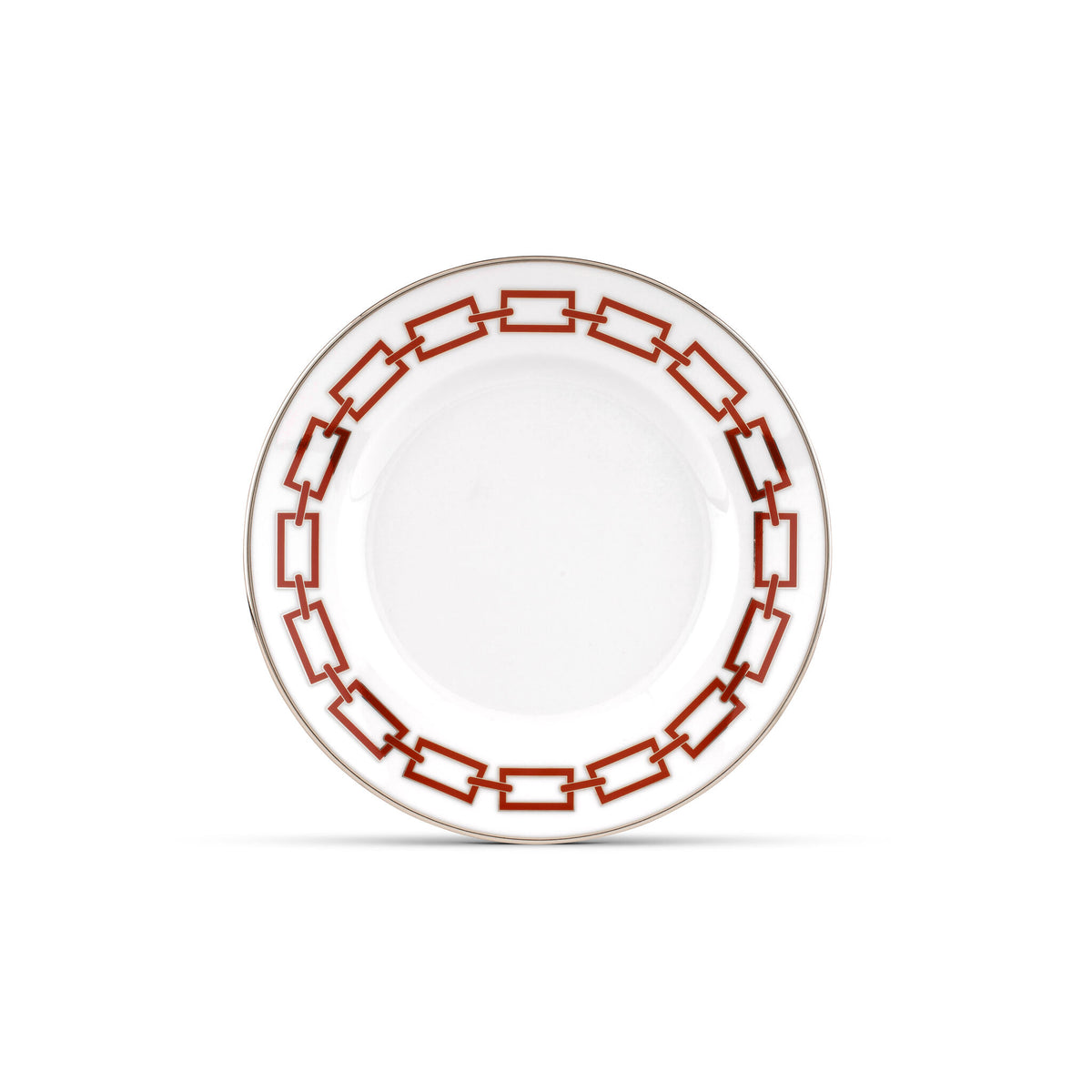 Ginori 1735 Catene Dessert Plate, Scarlatto
