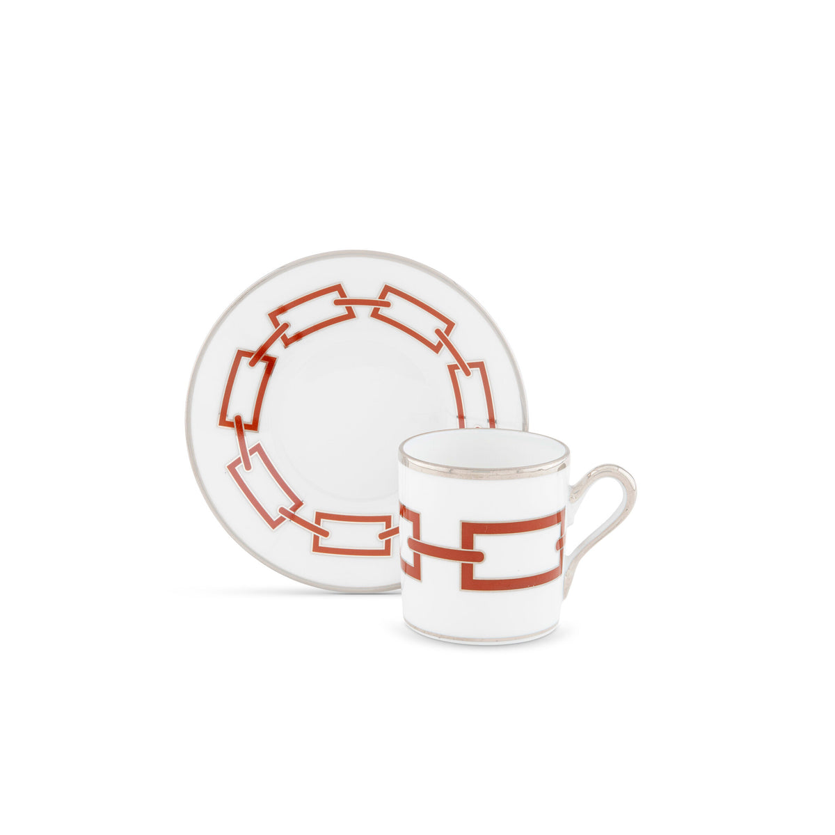 Ginori 1735 Catene Espresso Cup, Scarlatto, view 3
