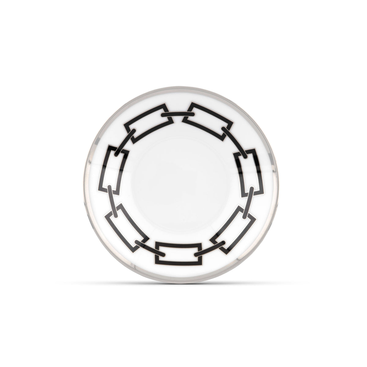 Ginori 1735 Catene Espresso Saucer, Black