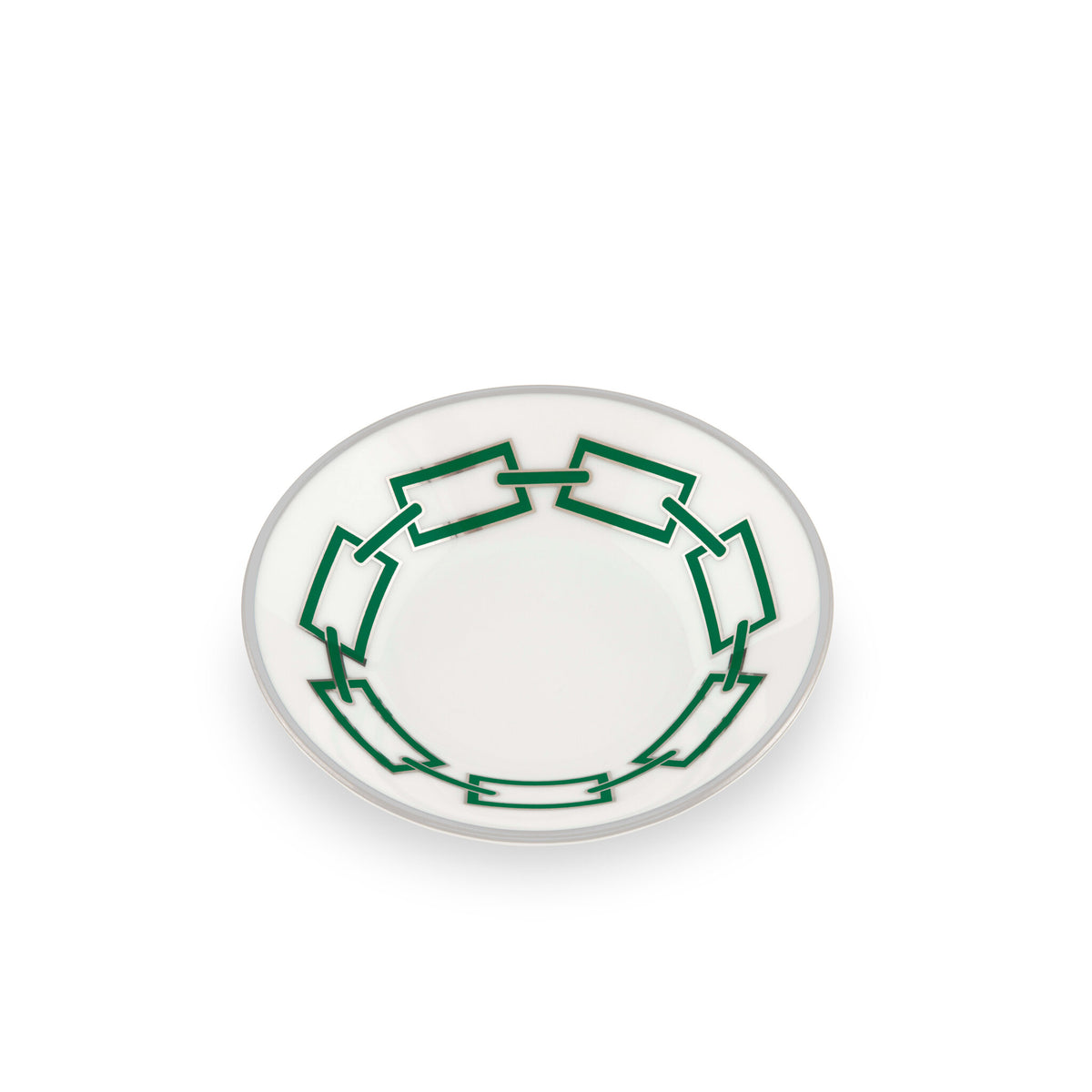 Ginori 1735 Catene Espresso Saucer, Smeraldo, view 2