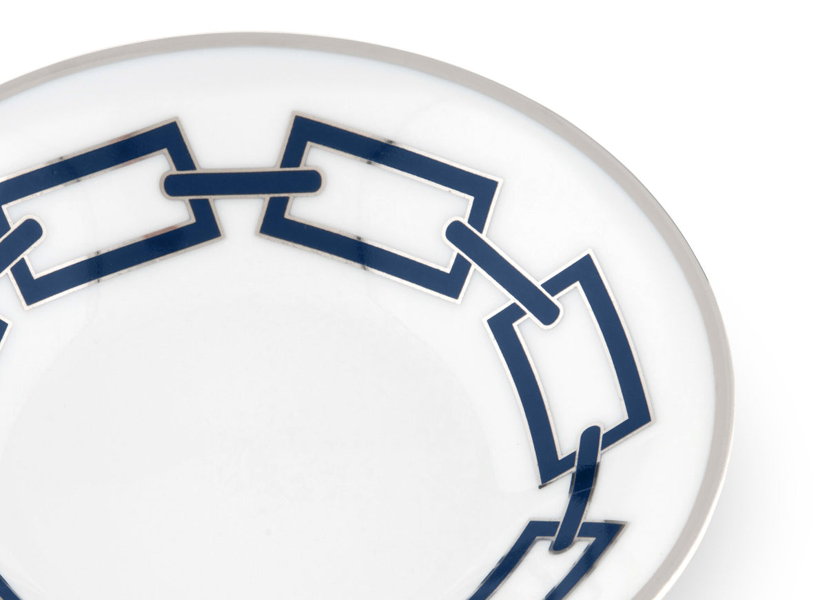 Ginori 1735 Catene Espresso Saucer, Zaffiro, view 3