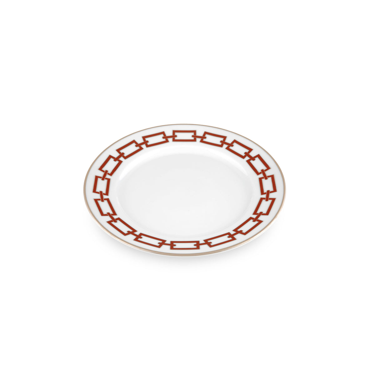 Ginori 1735 Catene Flat Plate, Scarlatto, view 2
