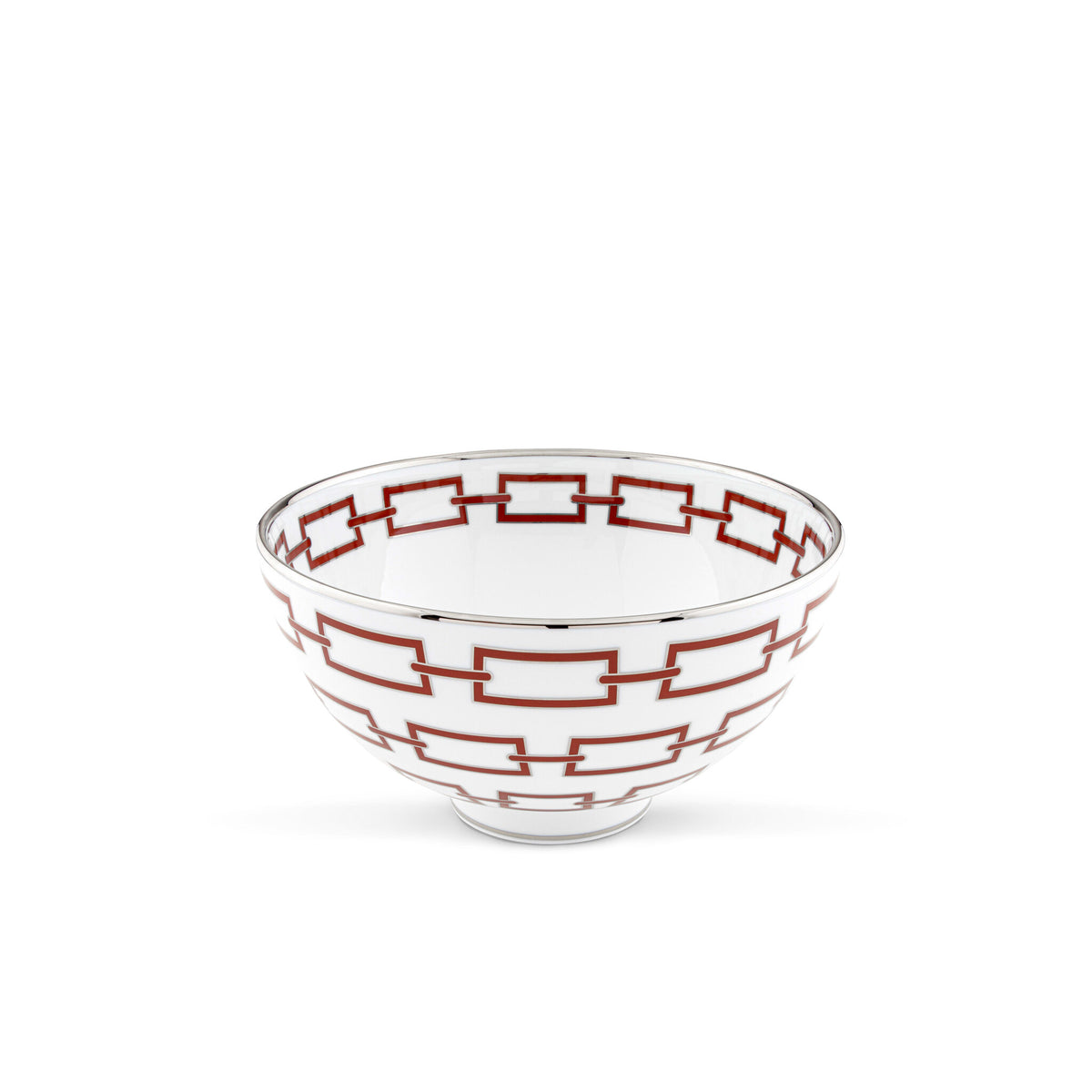 Ginori 1735 Catene Gio Ponti Bowl, Scarlatto