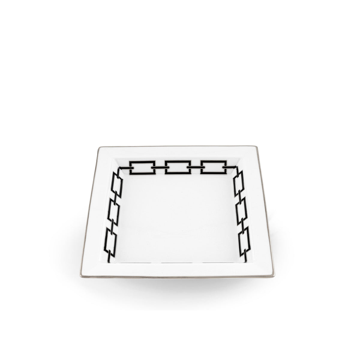 Ginori 1735 Catene Large Square Change Tray, Black, view 2