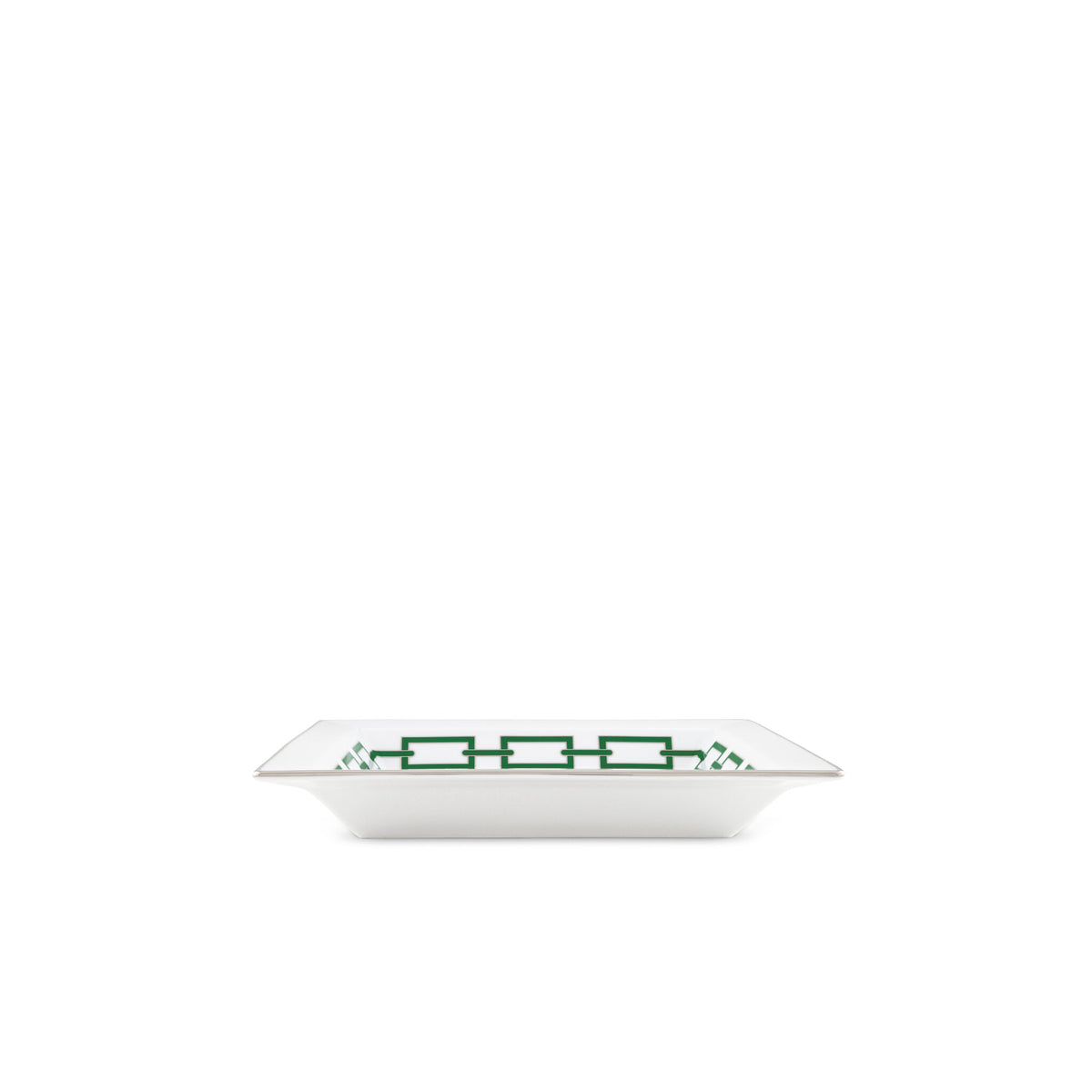 Ginori 1735 Catene Large Square Change Tray, Smeraldo, view 3