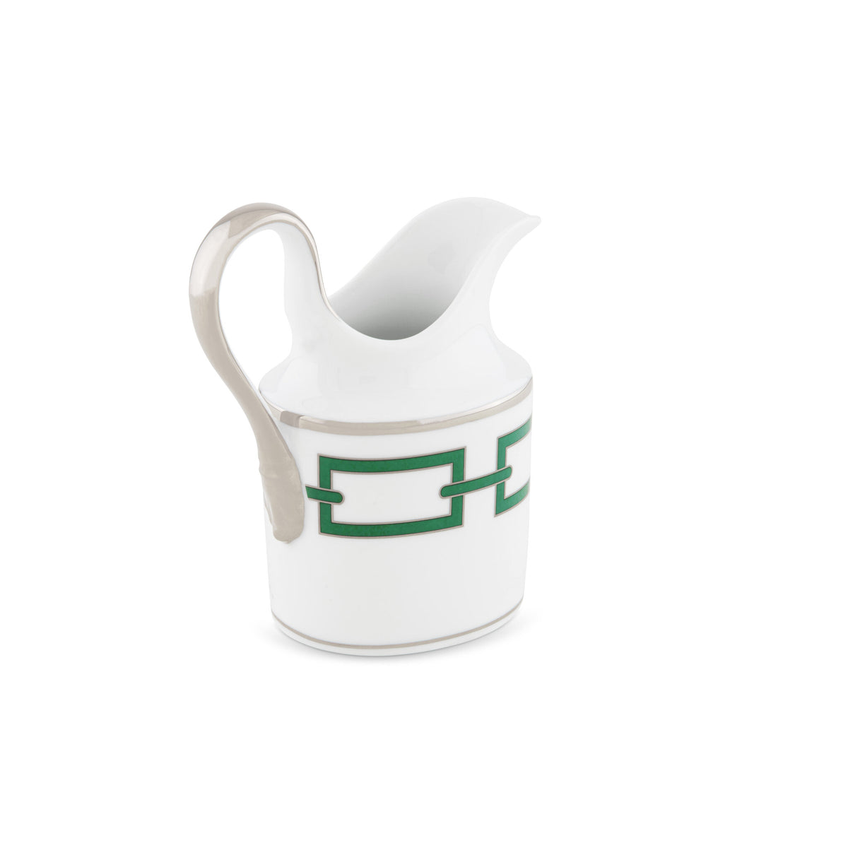 Ginori 1735 Catene Milk Pitcher, Smeraldo, view 2