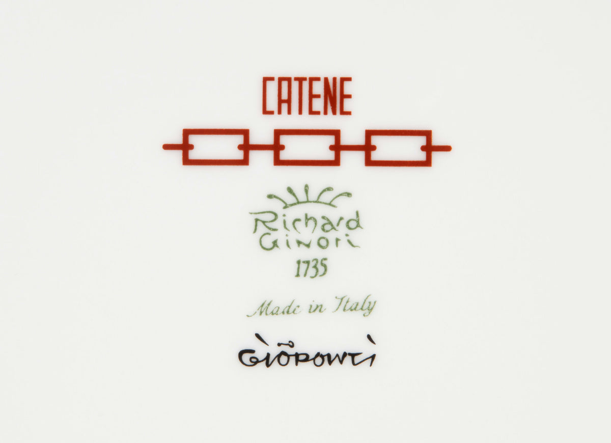 Ginori 1735 Catene Oval Platter, Scarlatto, view 5
