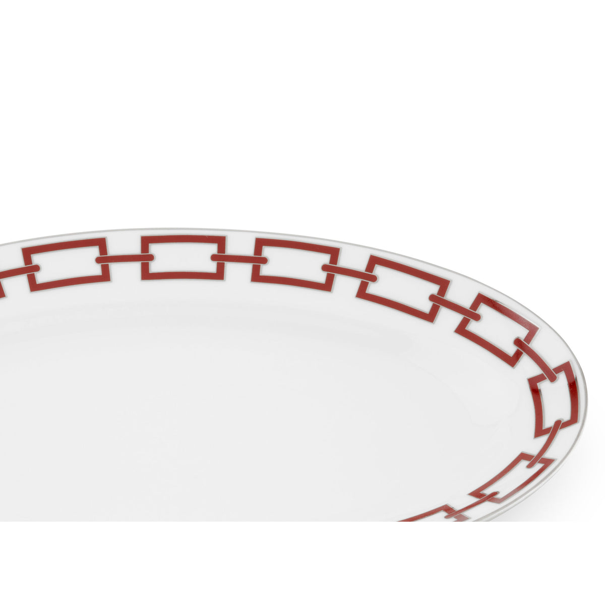 Ginori 1735 Catene Pickle Dish, Scarlatto, view 3